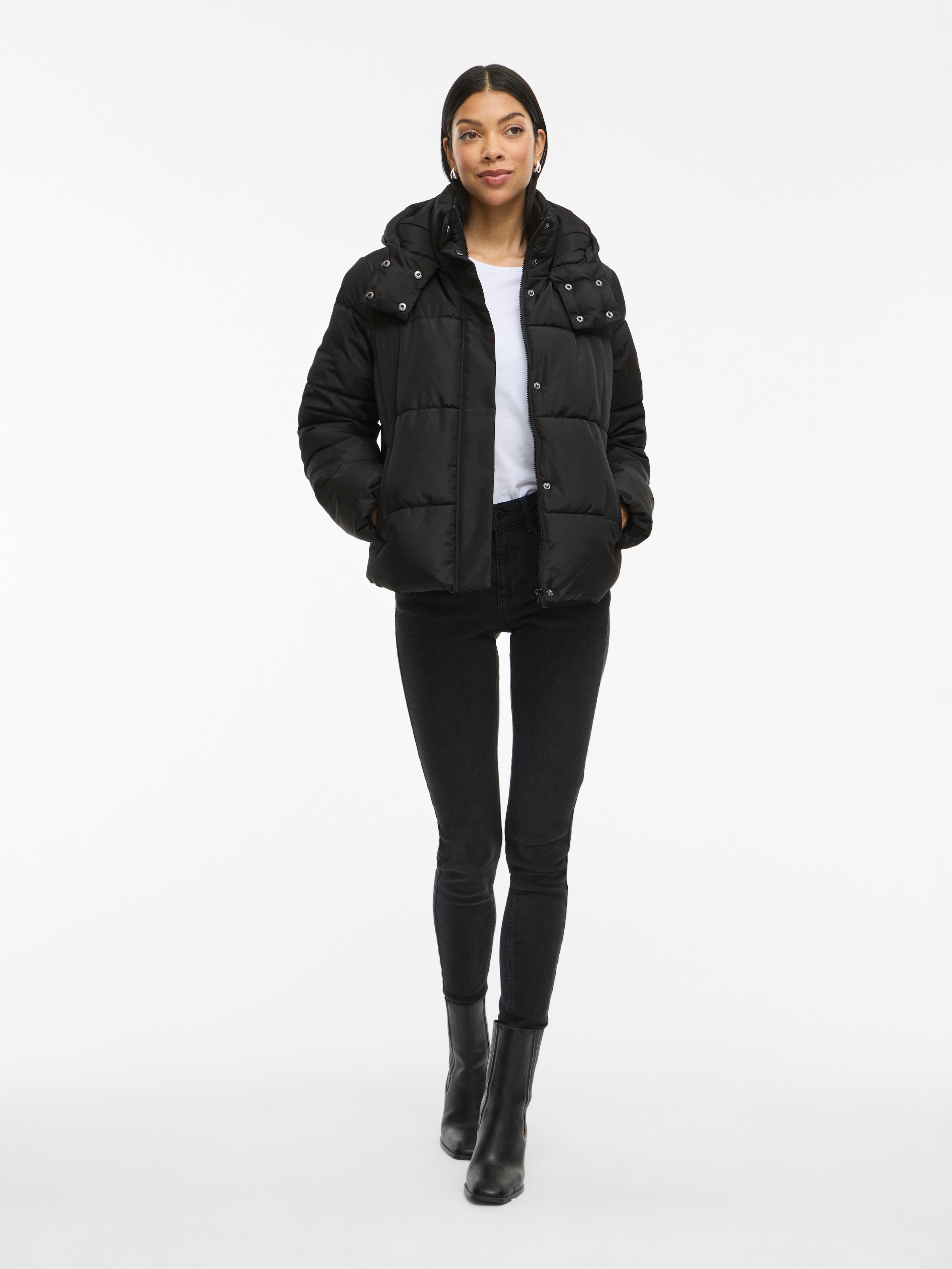 Vila Steppjacke »VIMILJA PADDED PUFFER - NOOS«, mit Kapuze