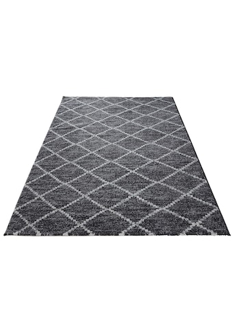 Teppich »Paris«, rechteckig, gewebt, weiche Haptik, Rauten Design, Teppich