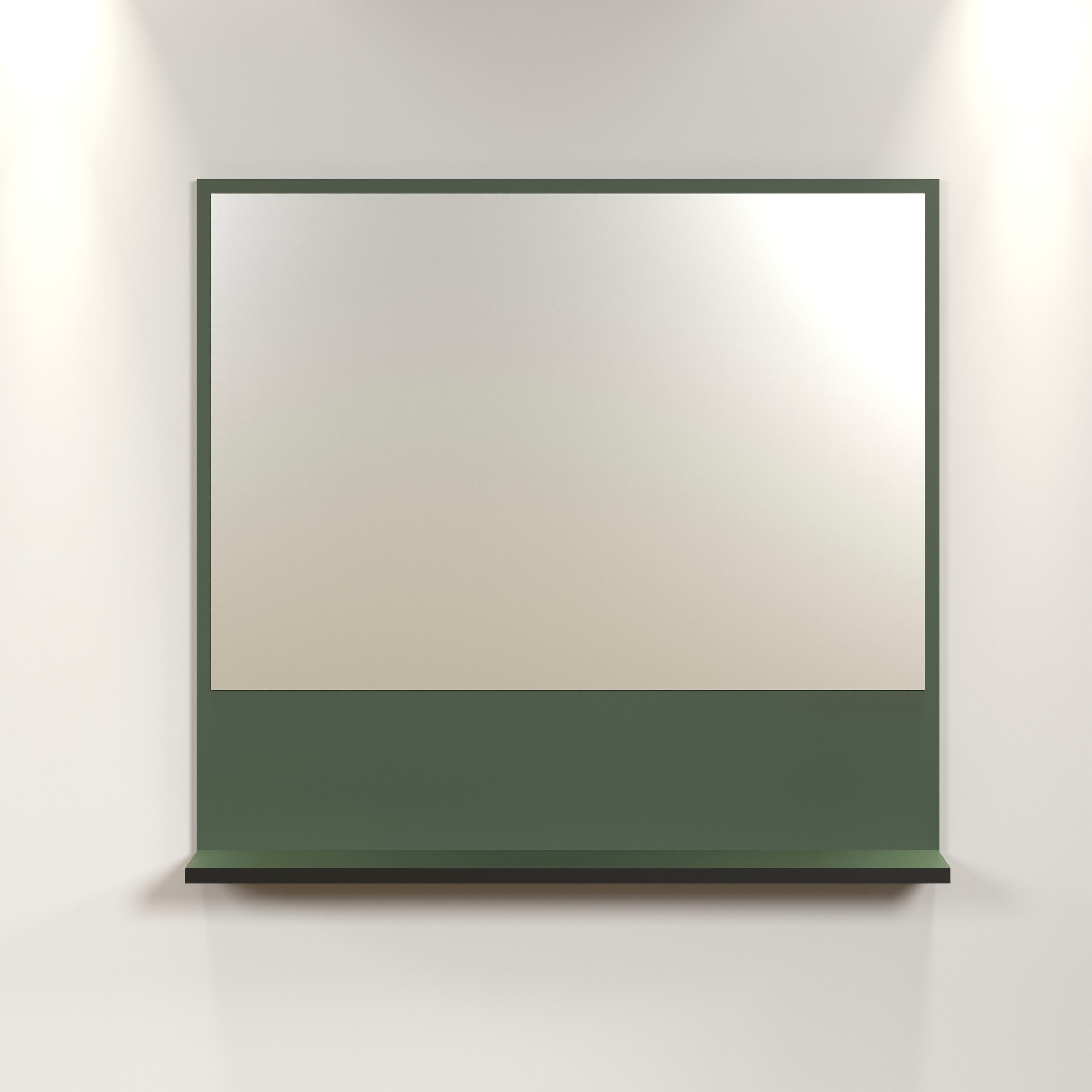 welltime Badspiegel »Amrum« Wandspiegel mit Ablage - (B/T/H) wahlweise 60 bis 80/14/74 cm