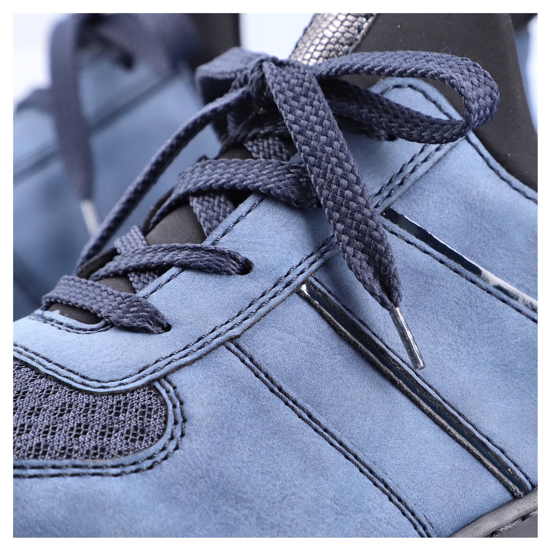 Rieker Slip-On Sneaker, Schlupfschuh, Halbschuh, Freizeitsneaker, weiche MemoSoft-Innensohle