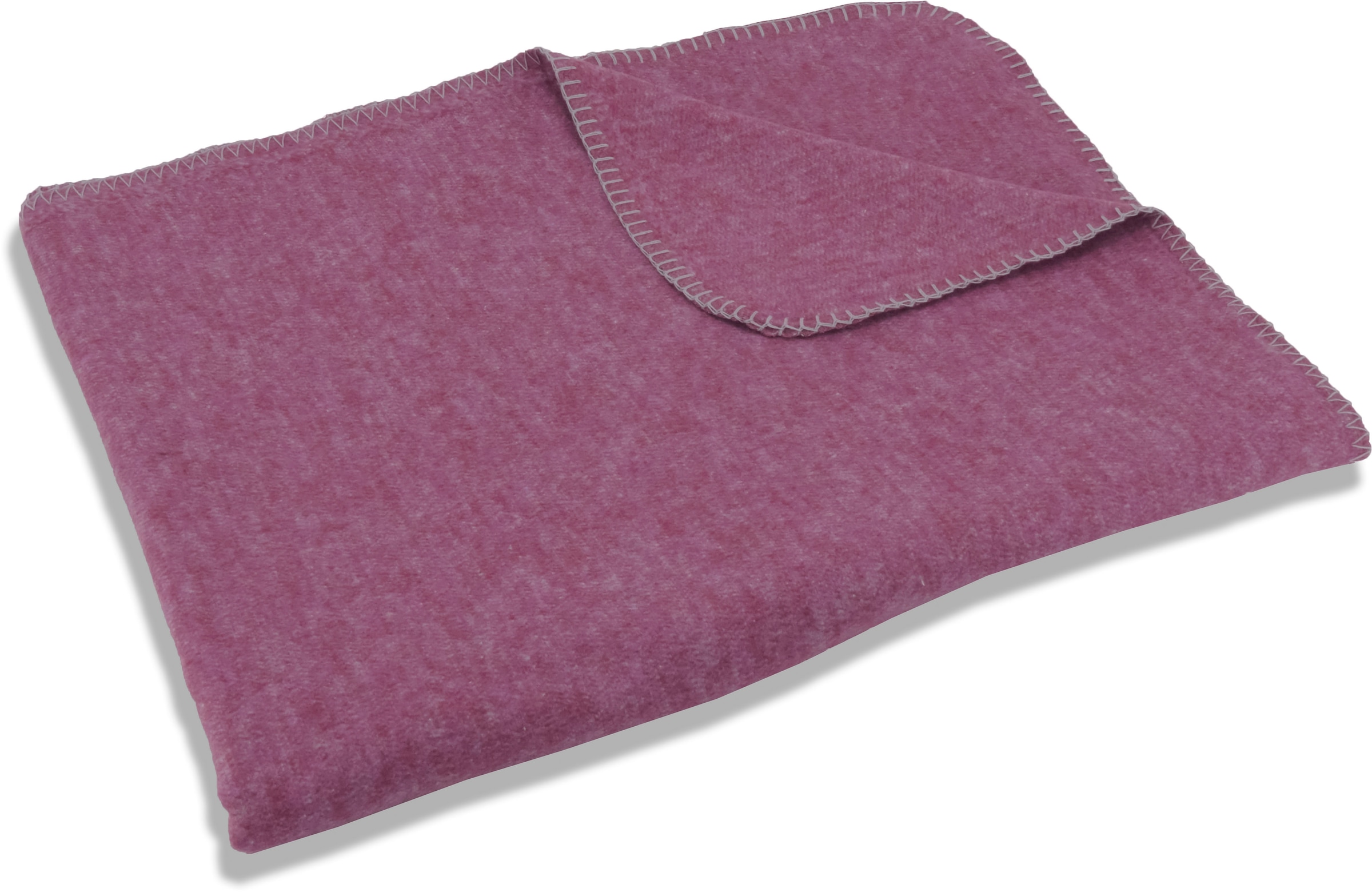 SETEX Wohndecke »Kuscheldecke«, mit Ziernaht in Melange-Optik, Kuscheldecke