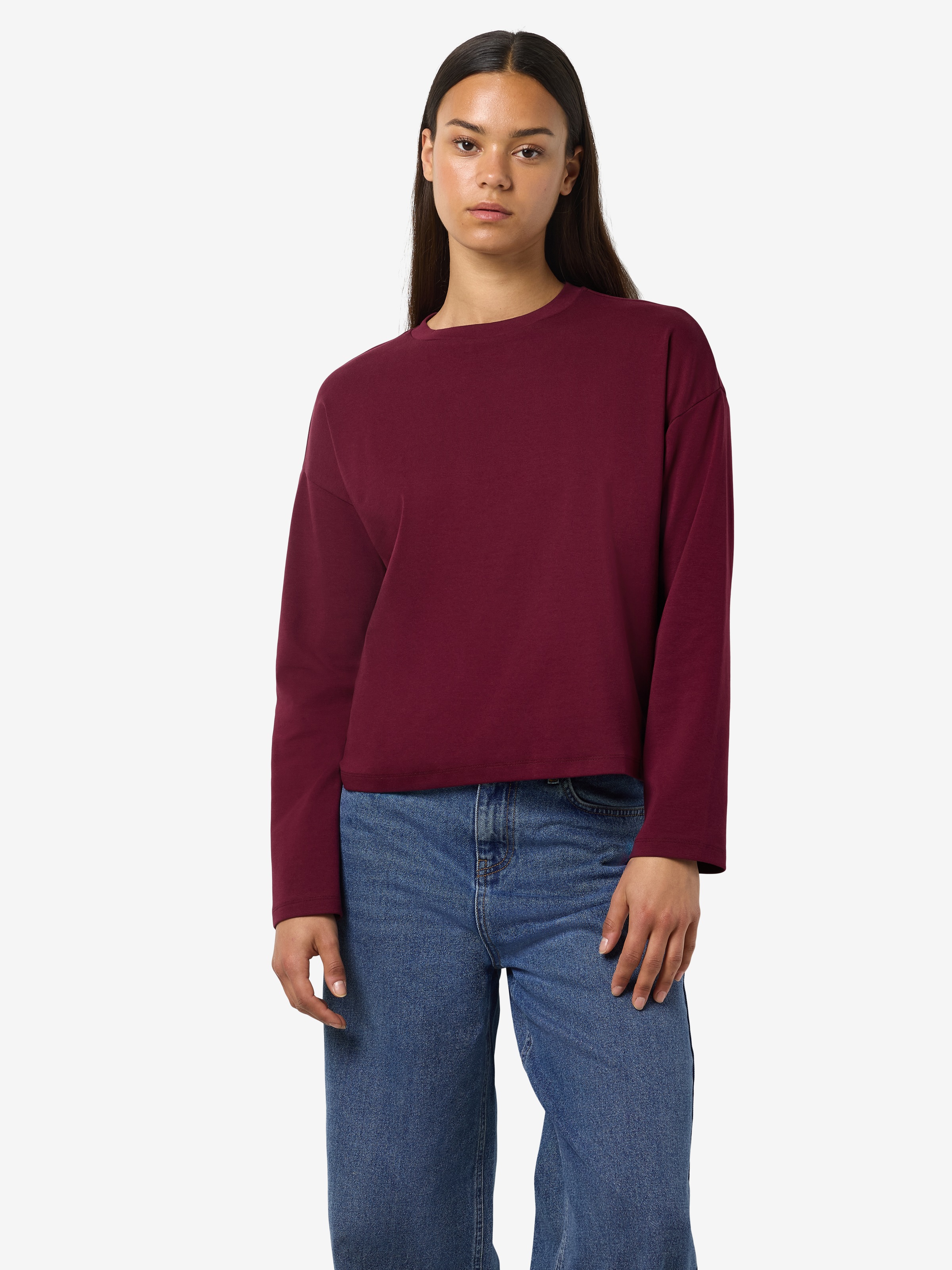 Noisy may Langarmshirt »NMMOCCA L/S REGULAR FIT TOP JRS FWD NOOS«
