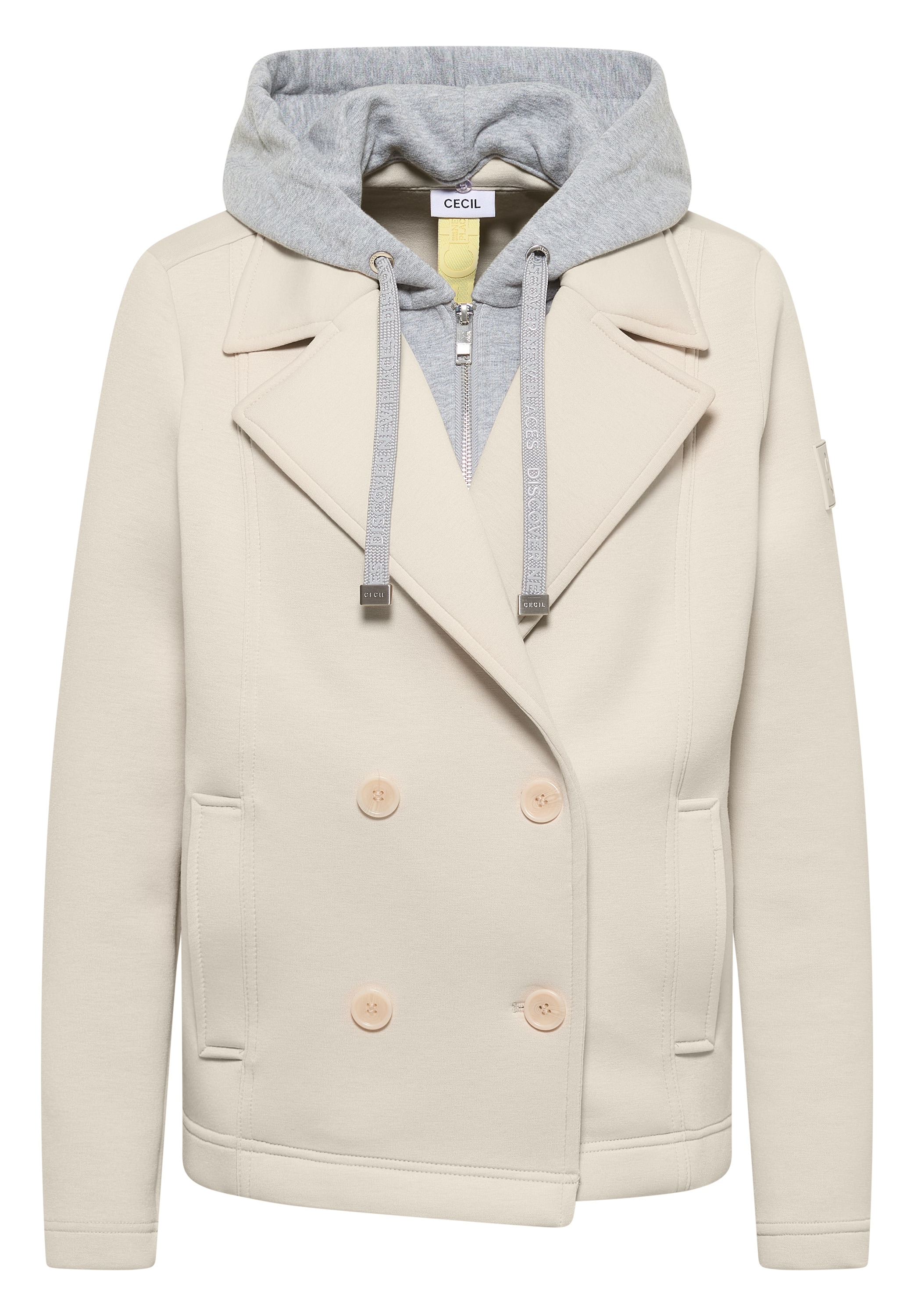 Cecil Cabanjacke mit Kapuze mit Reverskragen und Kapuze