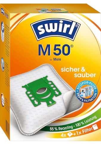 Staubsaugerbeutel »Swirl® M 50 Staubsaugerbeutel für Miele«, (Packung)