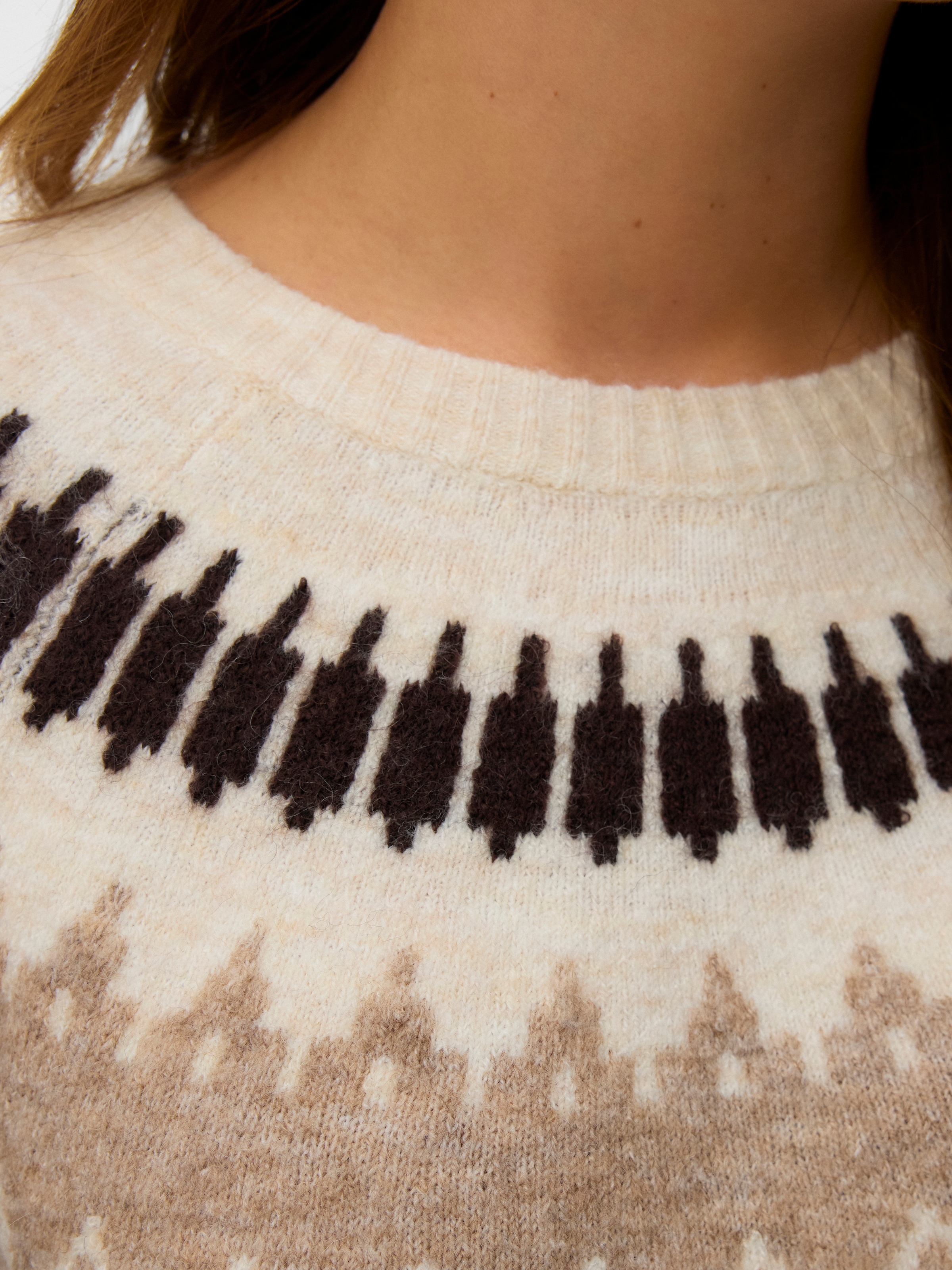 Vero Moda Strickpullover »VMSIMONE LS NORDIC PULLOVER GA REP BOO«