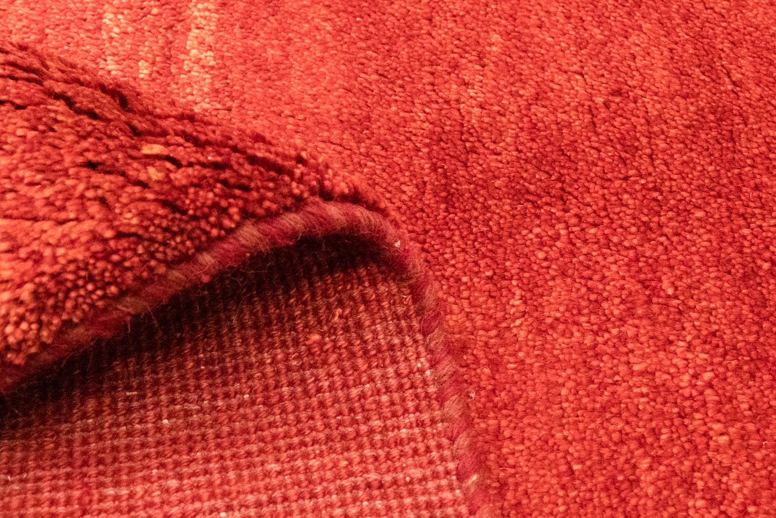 bei handgeknüpft Teppich morgenland rechteckig, handgeknüpft OTTO »Gabbeh Wollteppich rot«,