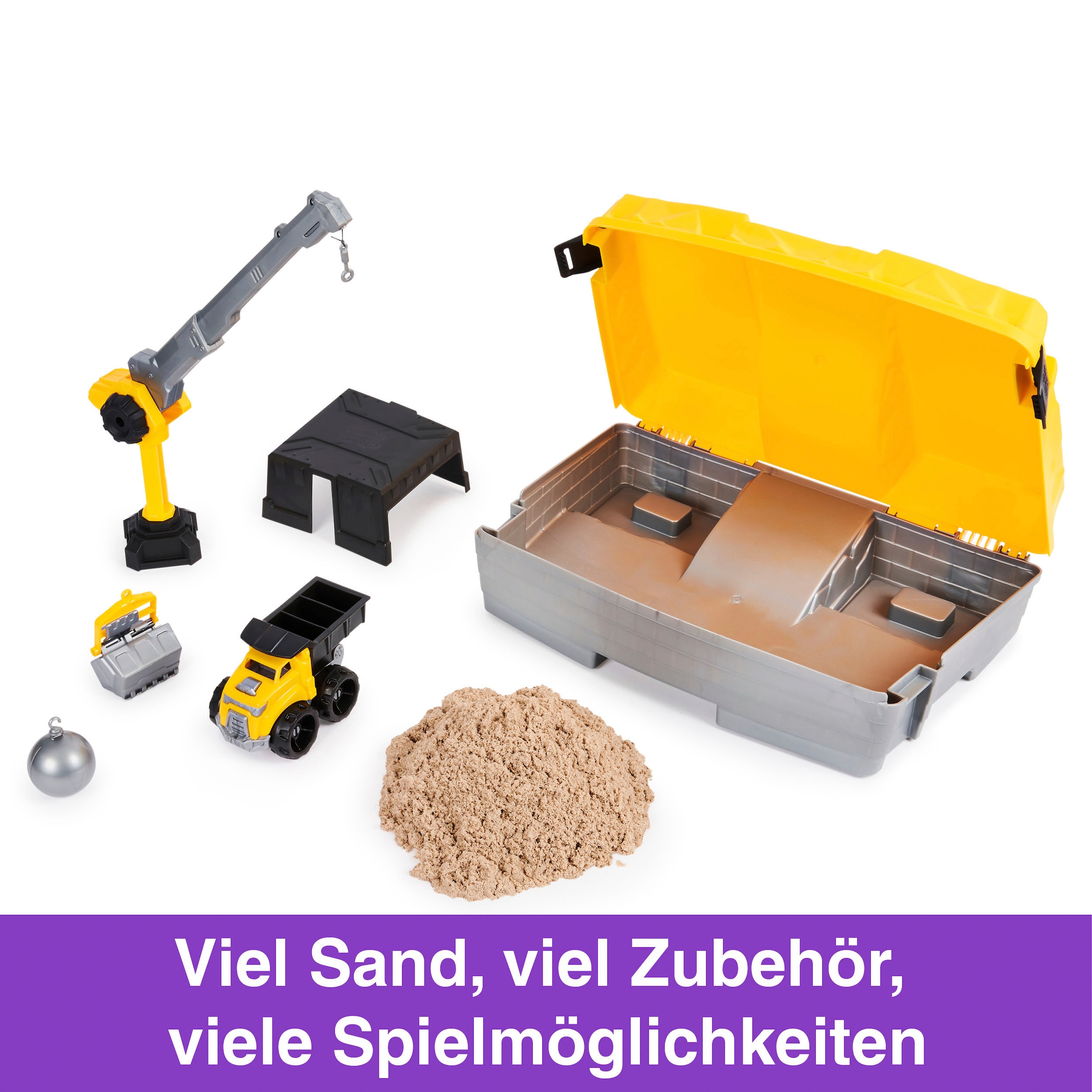 Spin Master Kreativset »Kinetic Sand - Construction Folding Sandbox 907 g«