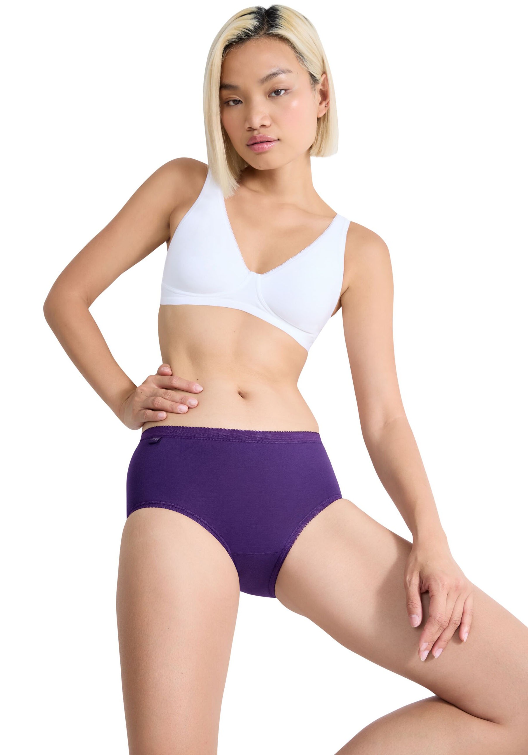 sloggi Slip »Basic+ Midi C3P«, (3er Pack), perfekter Sitz