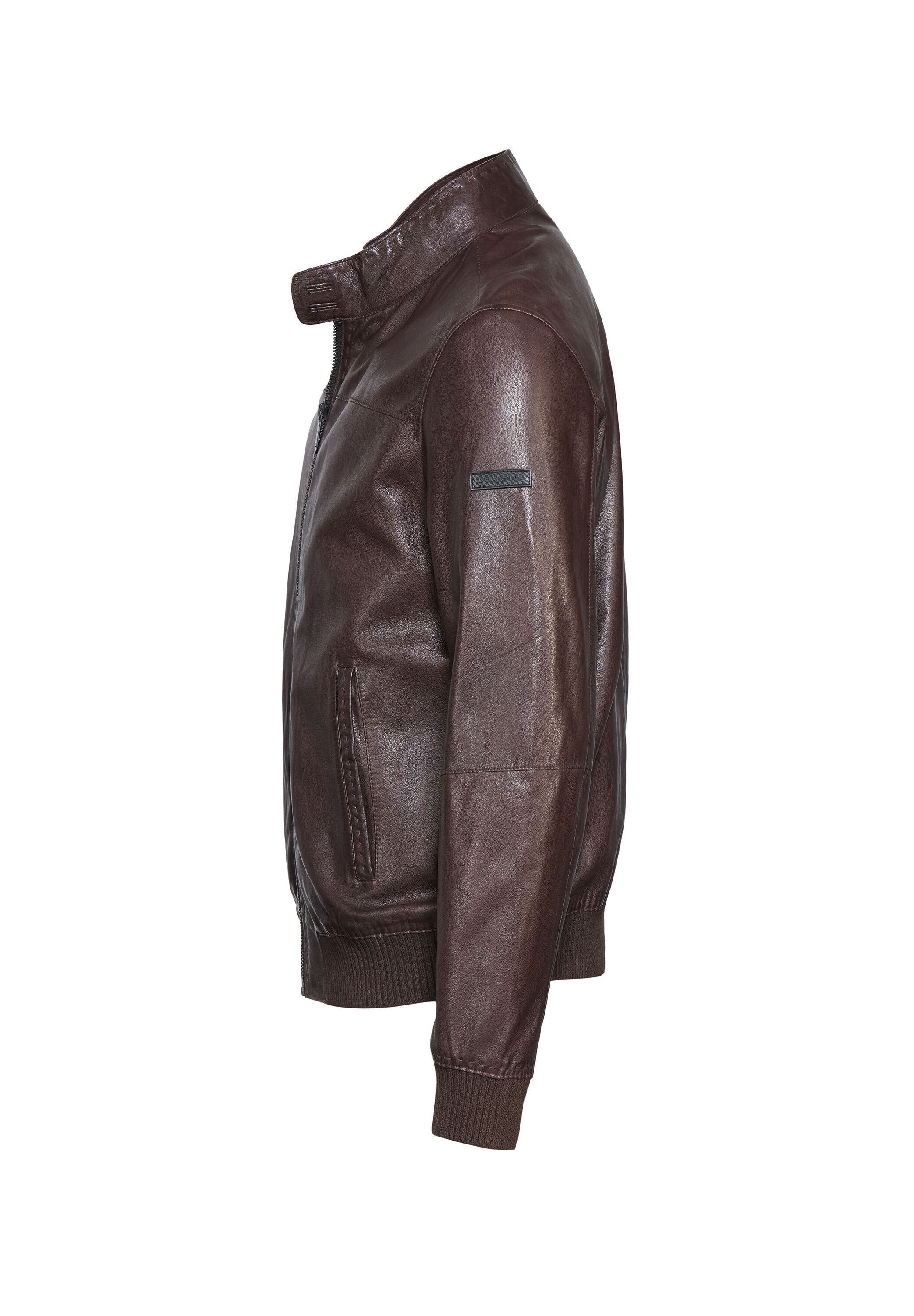 bugatti Lederjacke »BULUCIO« ohne Kapuze aus hochwertigem Leder