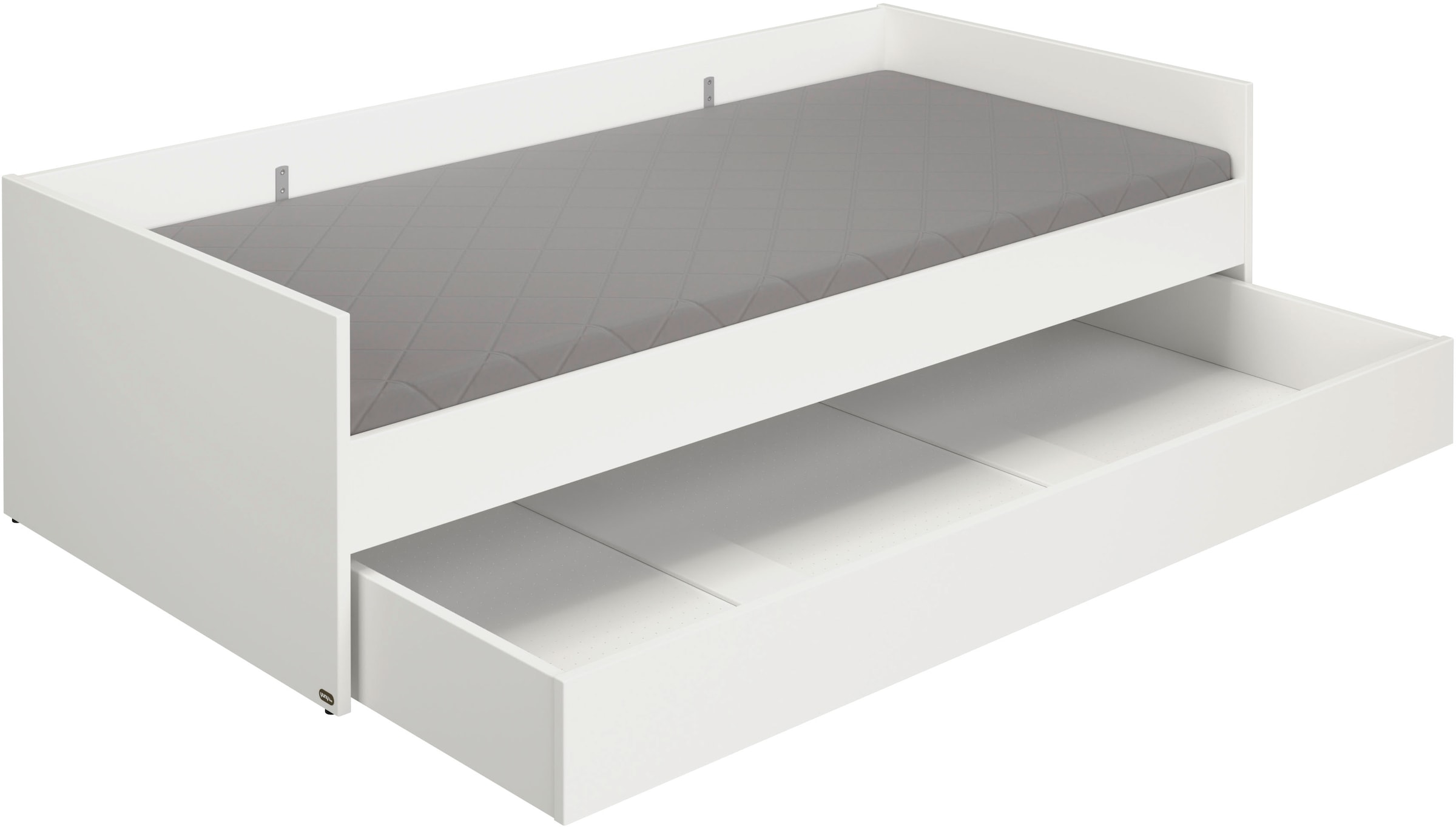 YUNY by PAIDI Kinderbett »LOVELY ALIV mit Bettkasten, Jugendliege« bietet extra Stauraum oder zweite Liegefläche, Kojenliege Off-White