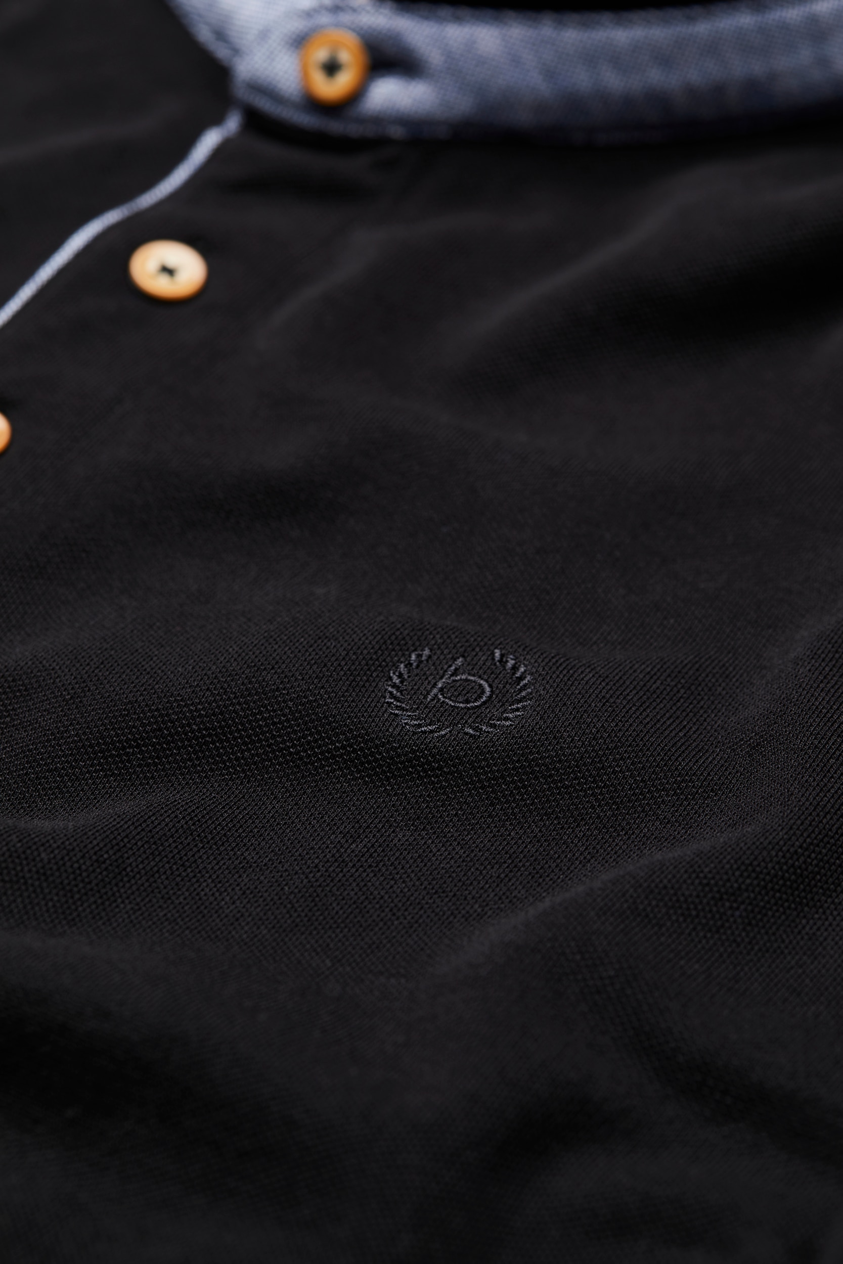 bugatti Poloshirt, mit modischem Stehkragen