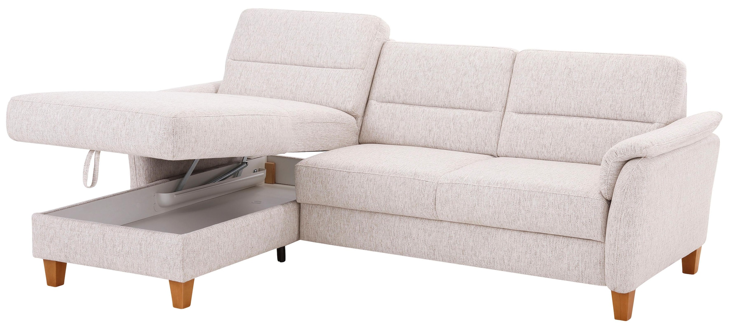 Home affaire Ecksofa »Palmera L-Form«, Federkern, wahlweise mit Bettfunktion und mit/ohne Bettkasten