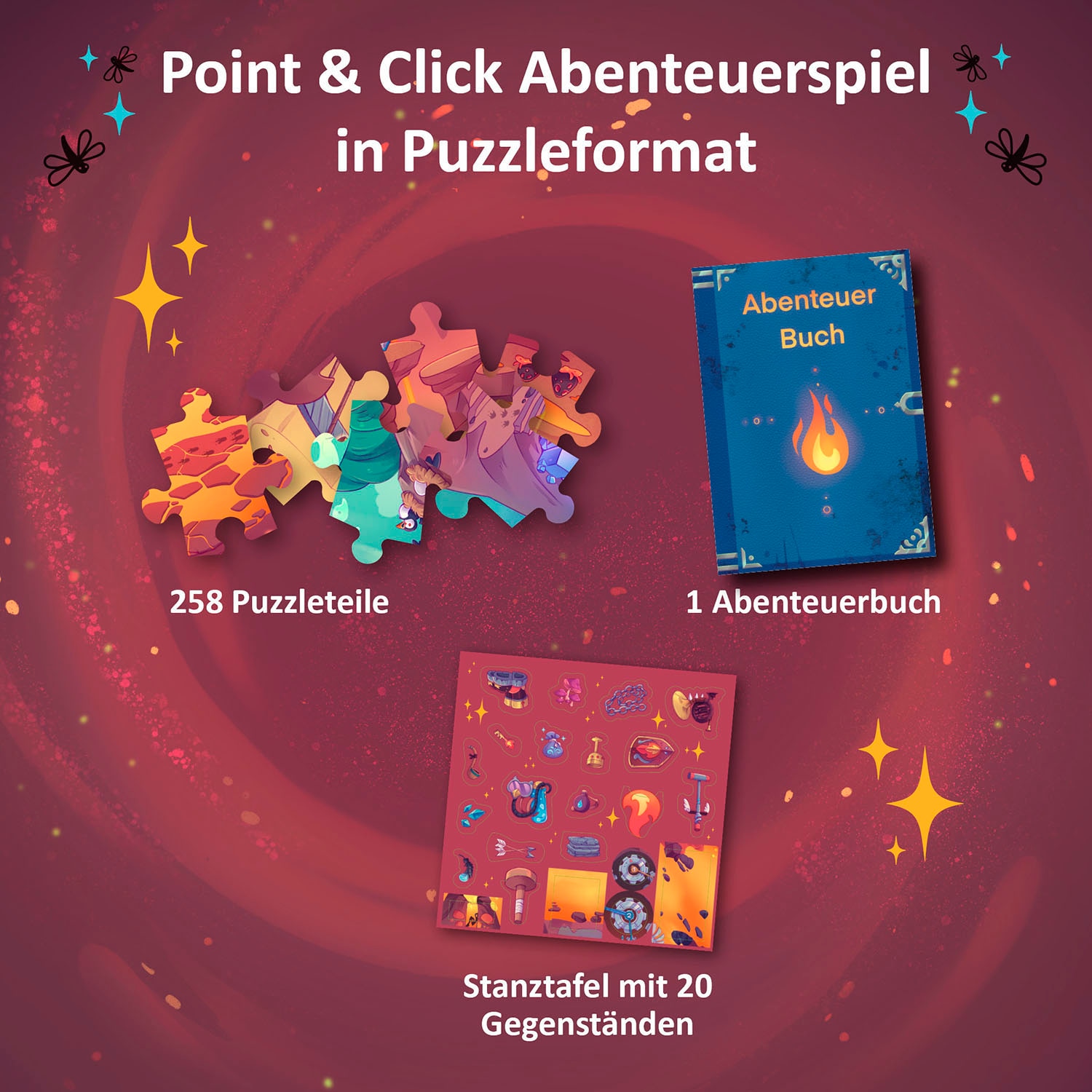 Kosmos Puzzle »Adventure Puzzle In den Tiefen des Vulkans«, Made in Germany