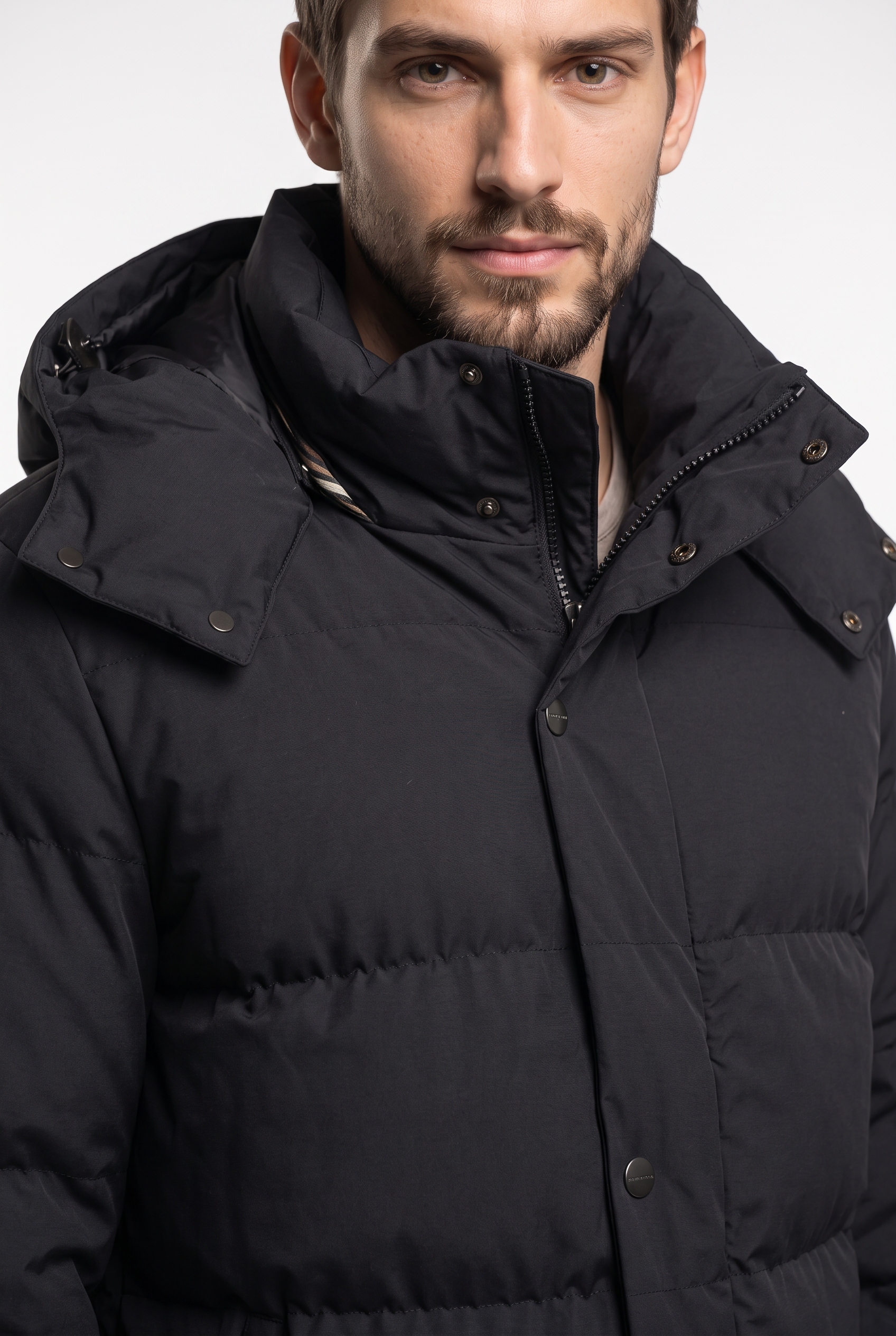 Pierre Cardin Langjacke mit Kapuze Abnehmbare Kapuze mit Kunstfellfutter