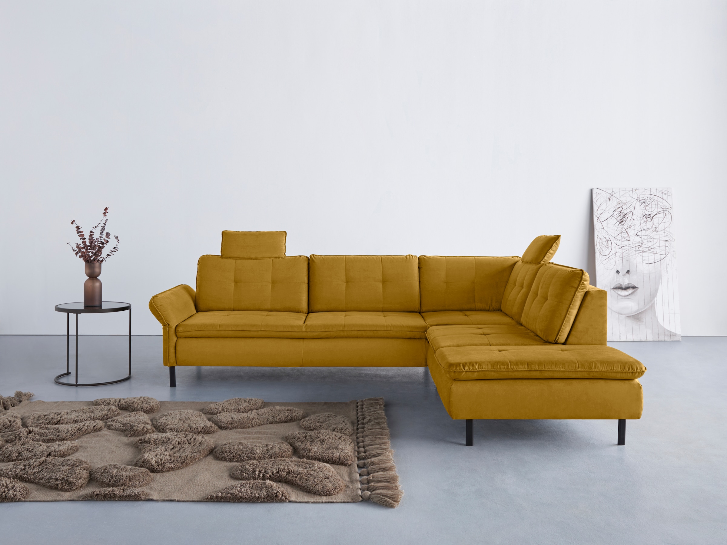 Ecksofa »Birkholm L-Form«, Armlehnverstellung, auch in Easy Clean Bezug - mit Wasser...