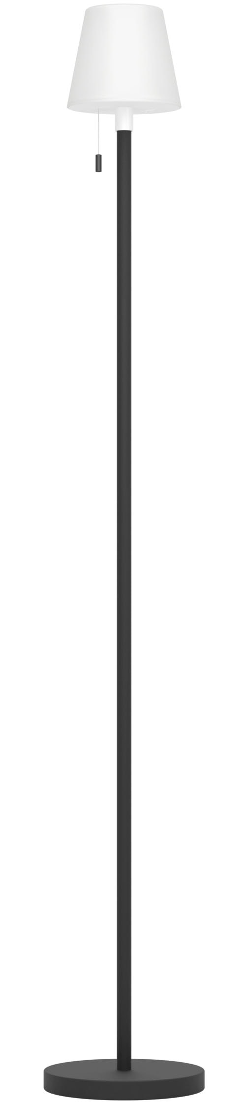 EGLO Stehlampe »MONTAPALMA-L Stehlampe - Stahl - SOLAR-LED - 2,2W - IP54« LED-Modul 1 Stk. RGB | Warmweiß Standleuchte, Leselampe, Wohzimmer, Schlafzimmer, H140 x Ø15 cm