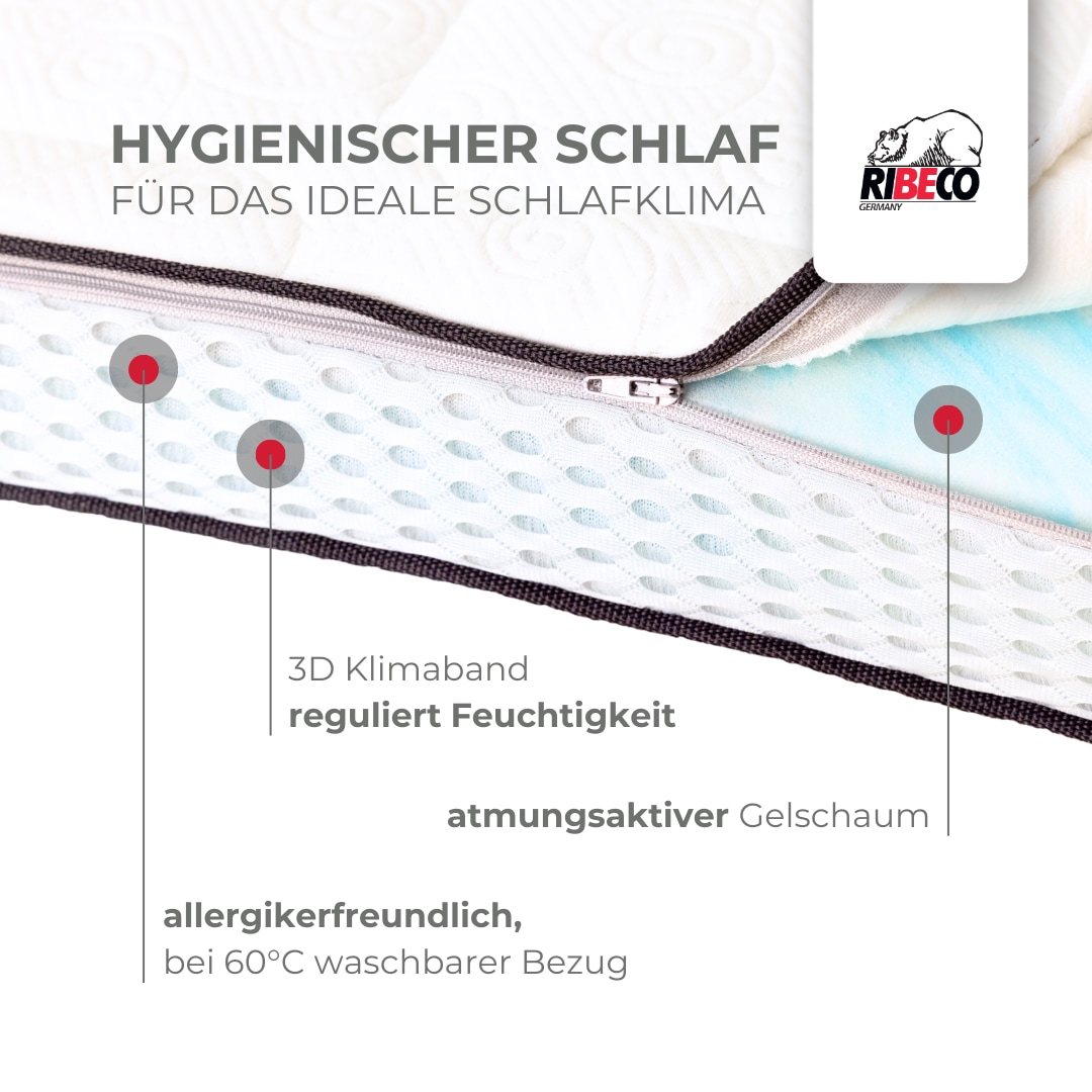 RIBECO Topper »Aaron MAXI, Topper ideal für Boxspringmatratzen«, (1 St.)