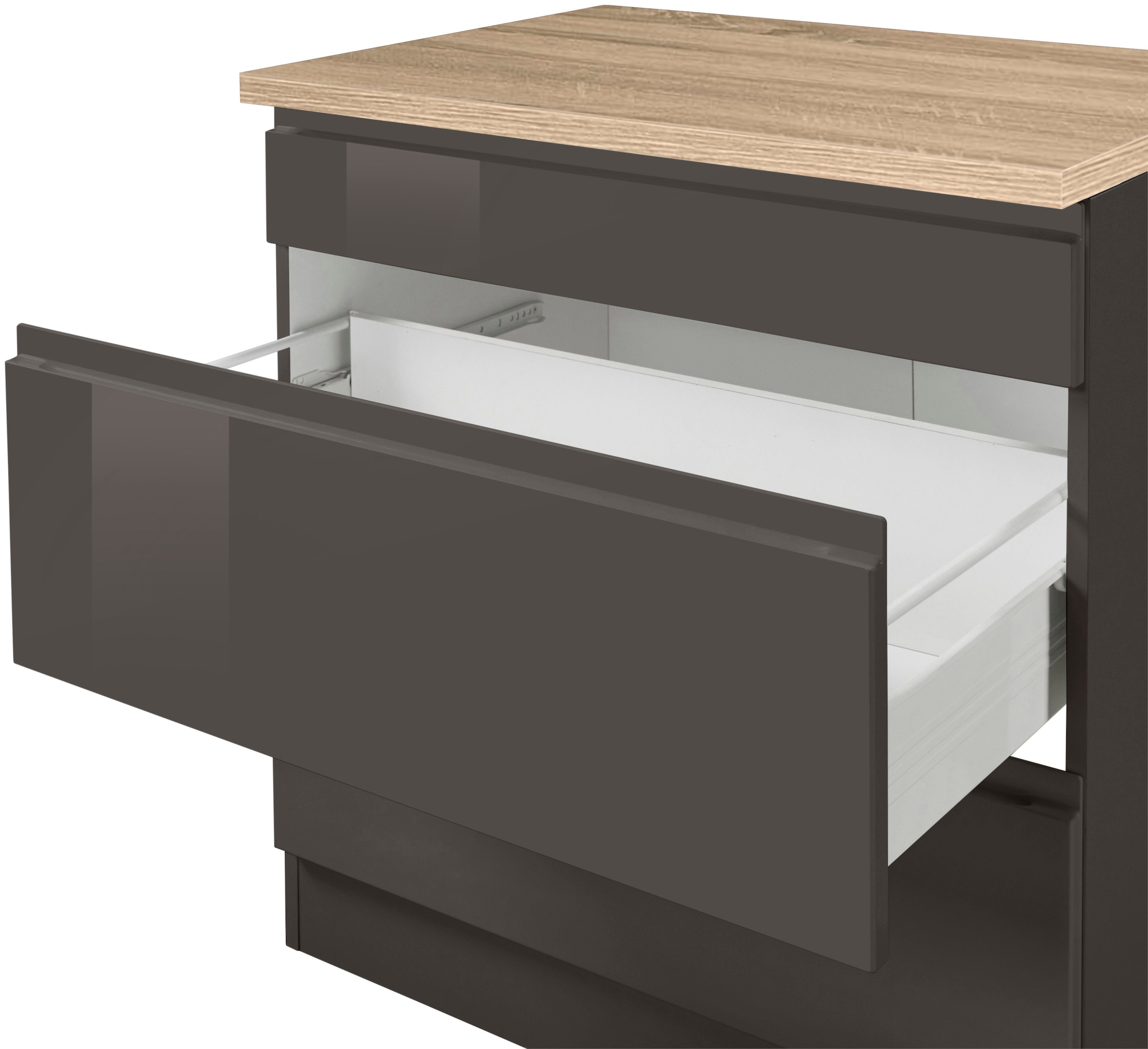 KOCHSTATION Küchenzeile »KS-Virginia«, Breite 330 cm, ohne E-Geräte