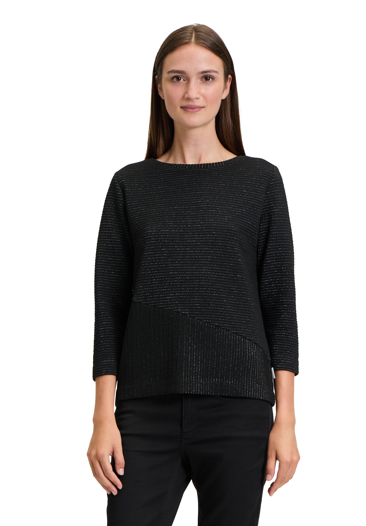 Betty&Co Sweatshirt »Sweatpullover mit Lurexfaden«