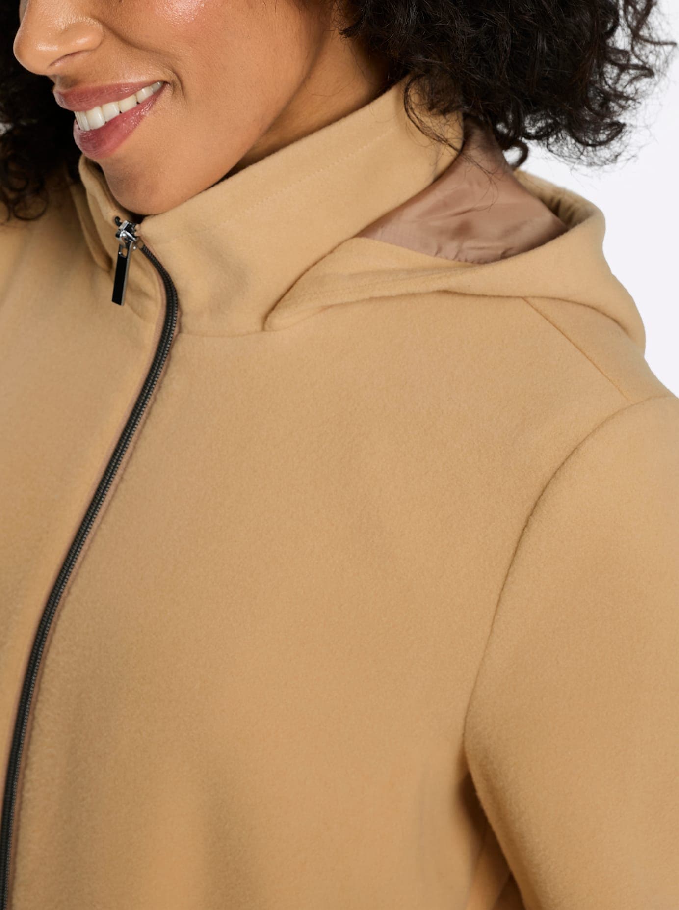 Classic Basics Langjacke mit Kapuze