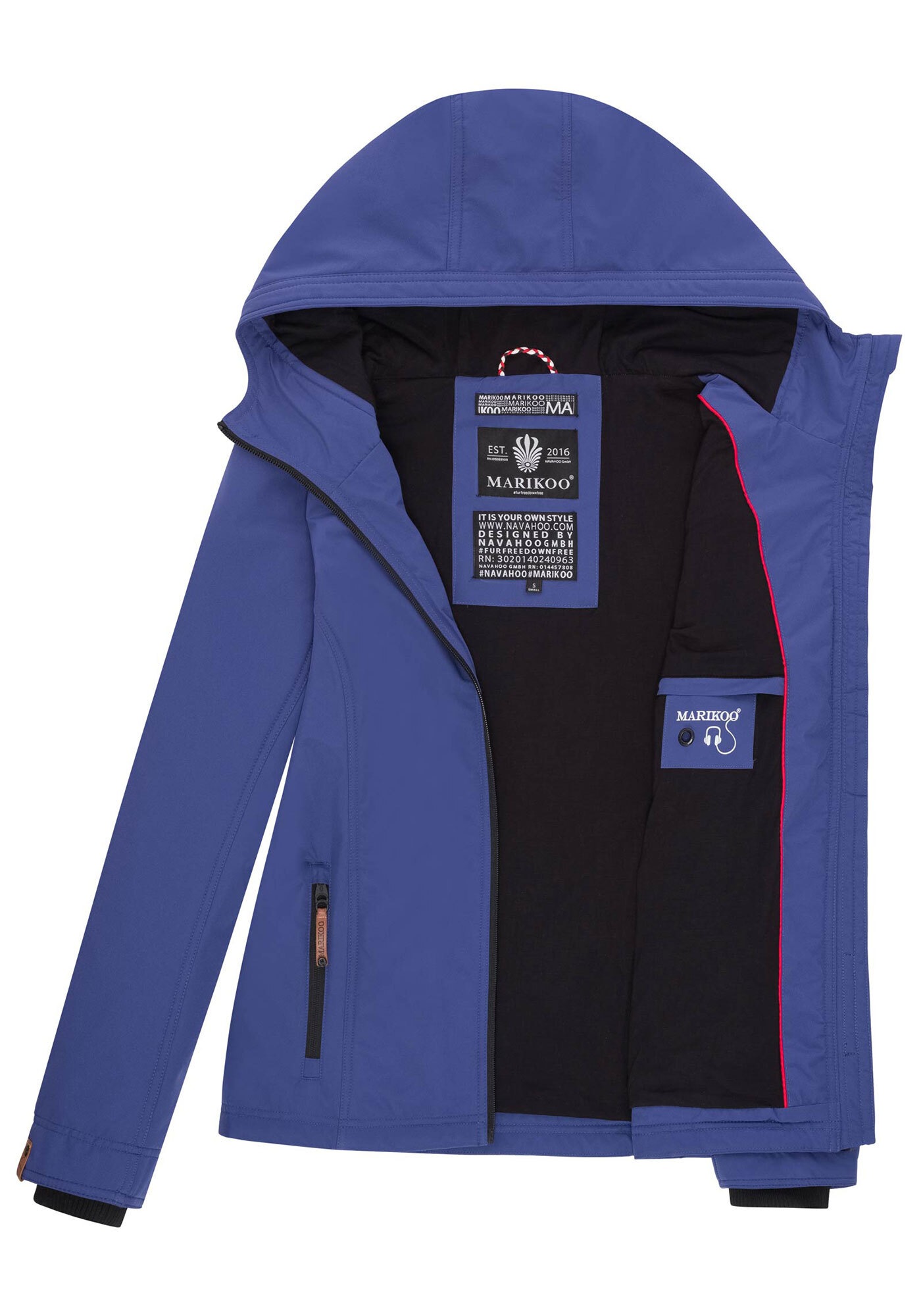 Marikoo Outdoorjacke »Marikoo Brombeere Damen Jacke B862«
