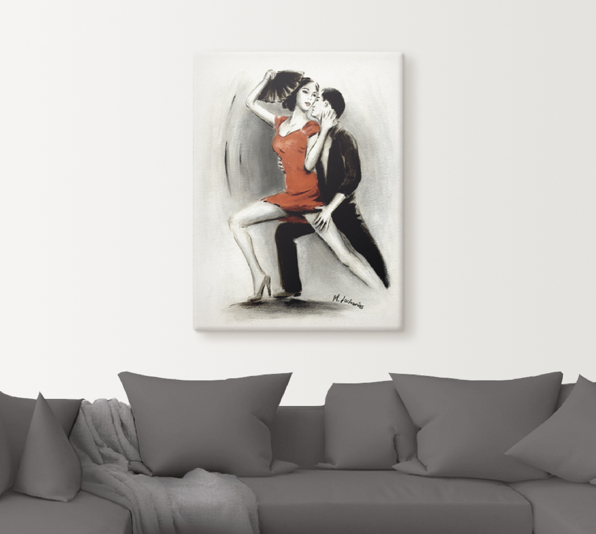 Artland Wandbild »Leidenschaftliches Tanzpaar«, Menschen, (1 St.), als Leinwandbild in verschied. Größen