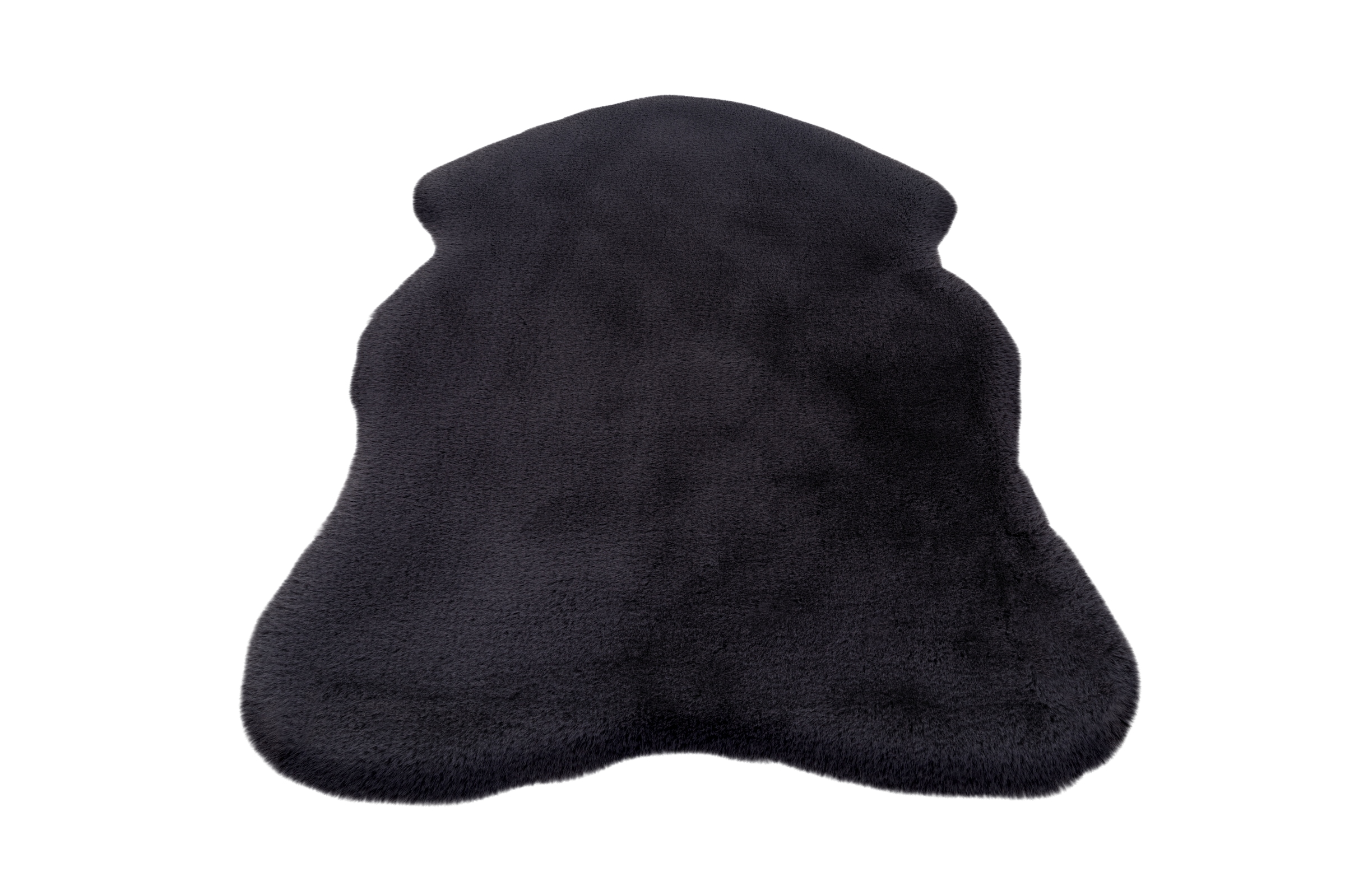 Obsession Fellteppich »Infinity 201« fellförmig 40 mm Höhe Kunstfell, Uni Farben, Kaninchenfell Haptik, supersoft