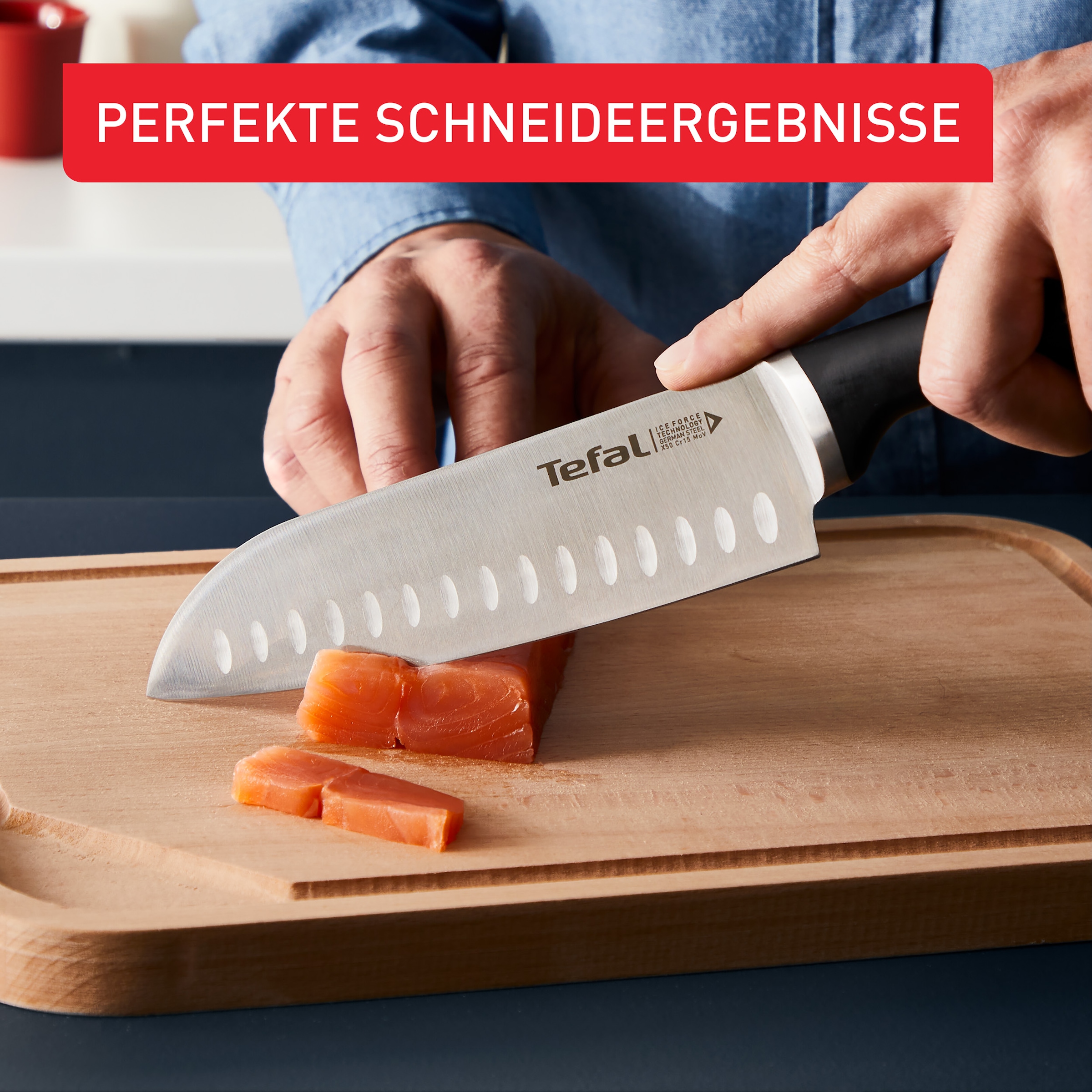 Tefal Kochmesser »Ice Force« 15 cm, Eishärtungstechnologie, Klinge aus deutschem Edelstahl