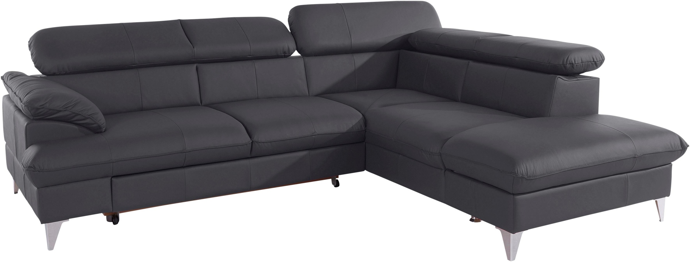 COTTA Ecksofa »Caluso L-Form«, mit Kopfteilverstellung, wahlweise mit Bettfunktion & Bettkasten