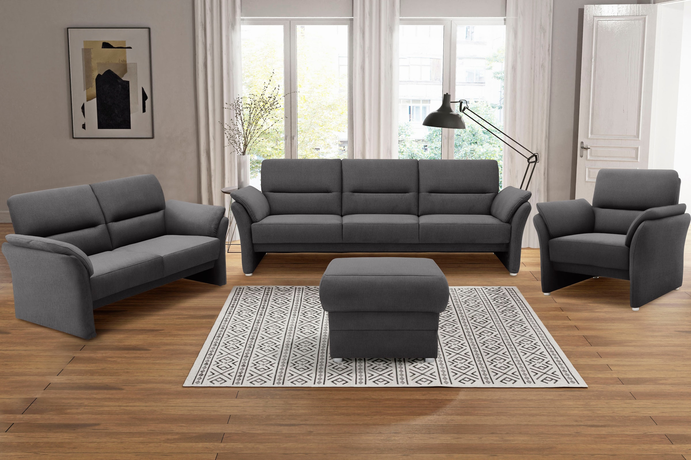 DOMO collection Hocker »Pina, kompakt und bequem« Passender Hocker zur Serie