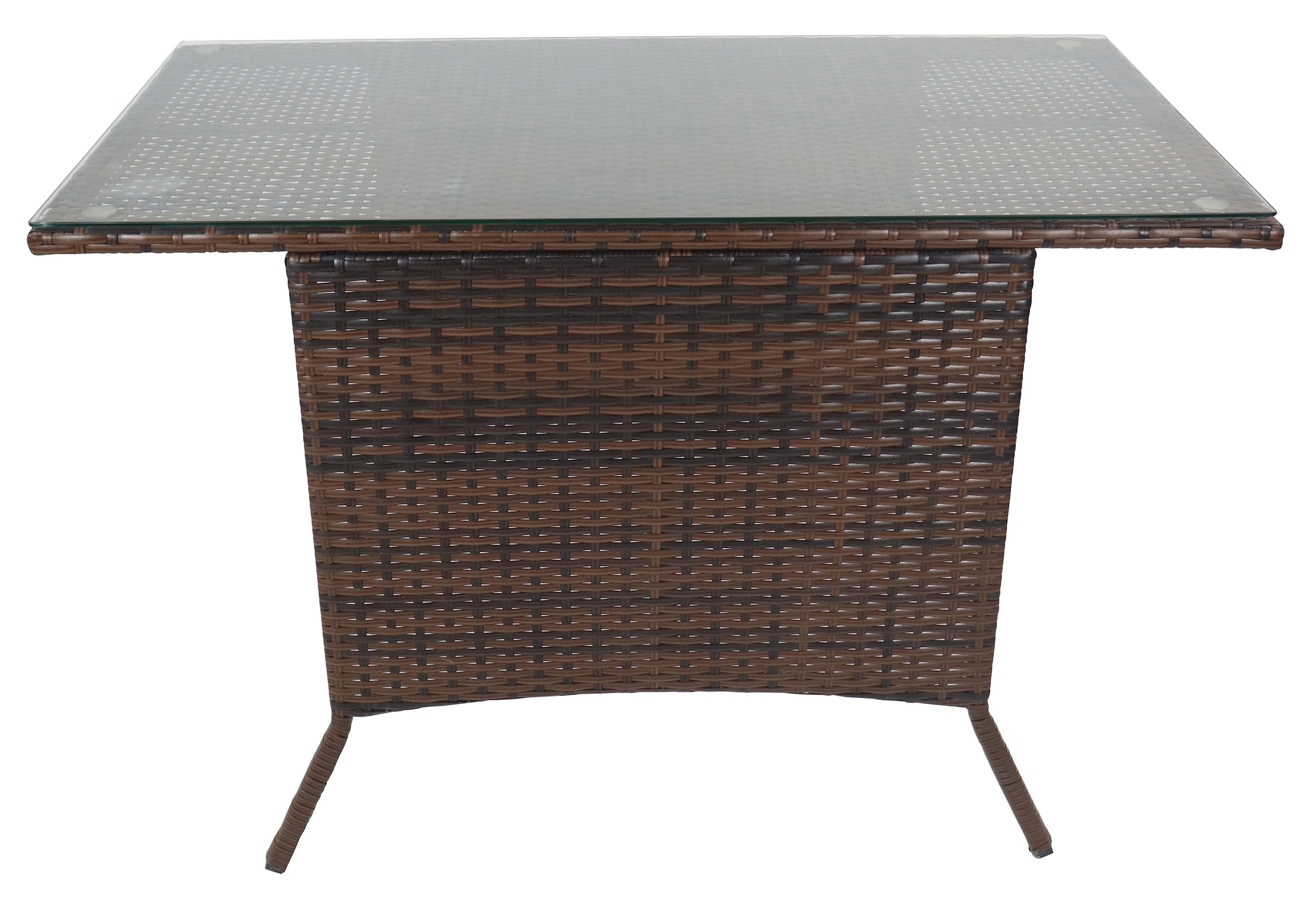 VCM Gartentisch »Rattan Gartentisch Balkontisch Raloso 114x64«