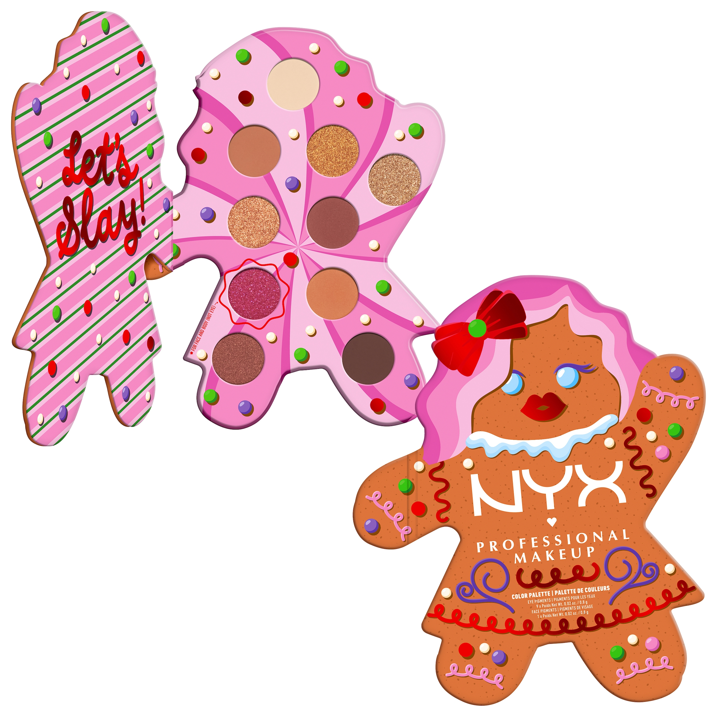 NYX Lidschatten-Palette »NYX Professional Makeup Gingerbraddie Palette«