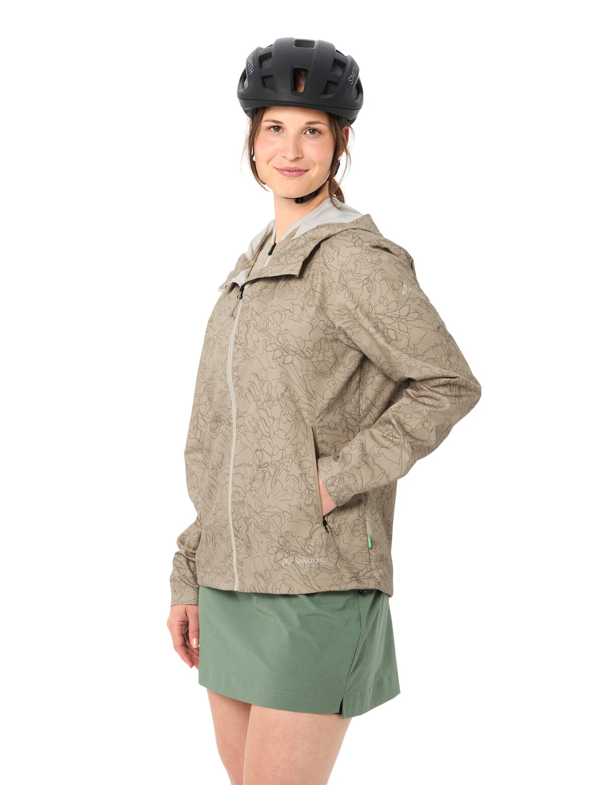 VAUDE Fahrradjacke »WOMEN'S ADLUX AIR JACKET« mit Kapuze sportlicher Stil, atmungsaktives Material, winddicht, wasserdicht