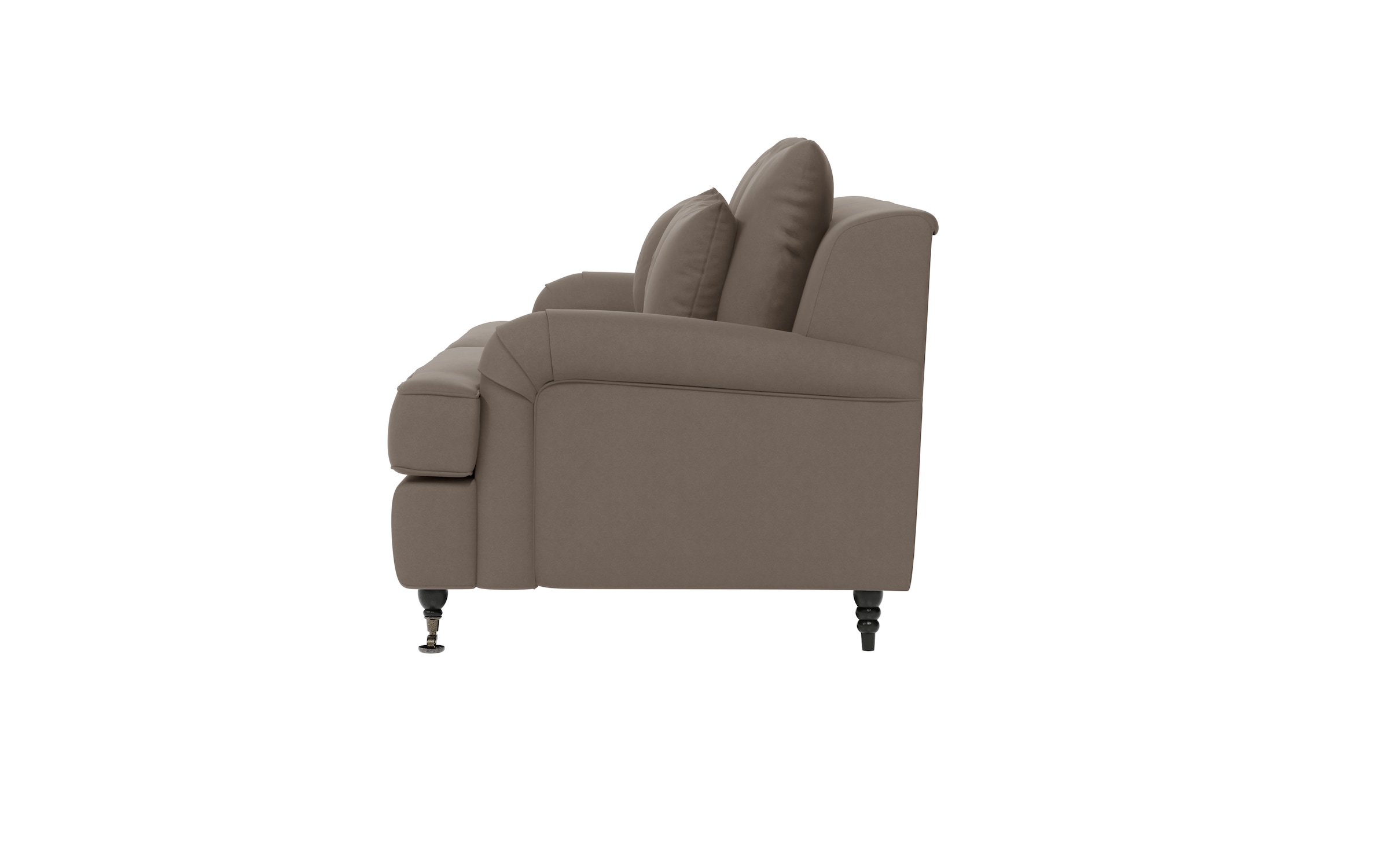 Home affaire 3-Sitzer »NORIN« zwei Fußarten: vorne - Rollen, hinten - Holzfüße