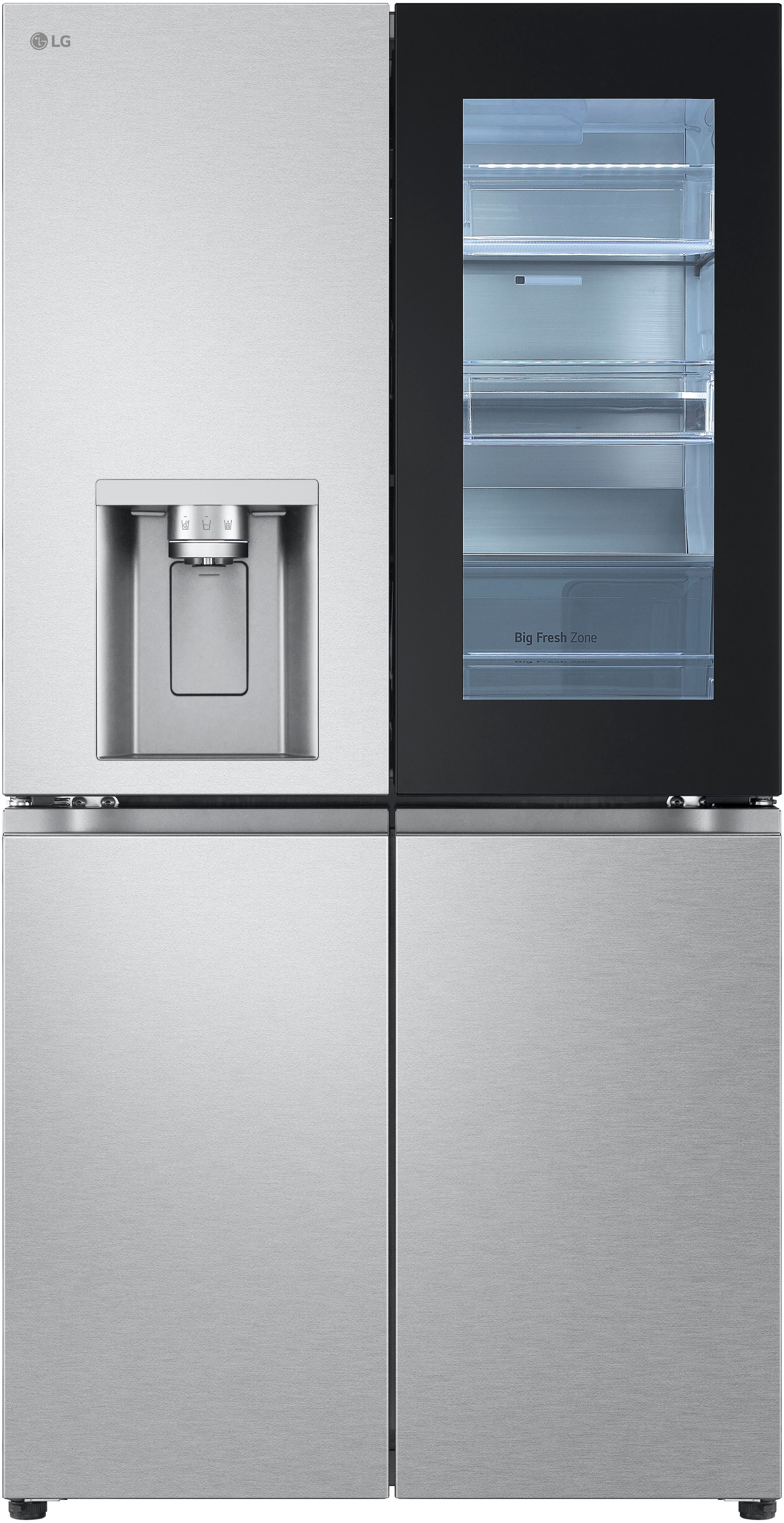 LG Multi Door »GMG960MBEE«, InstaView®: zweimal klopfen, reinschauen! mit Craft Ice - Spender