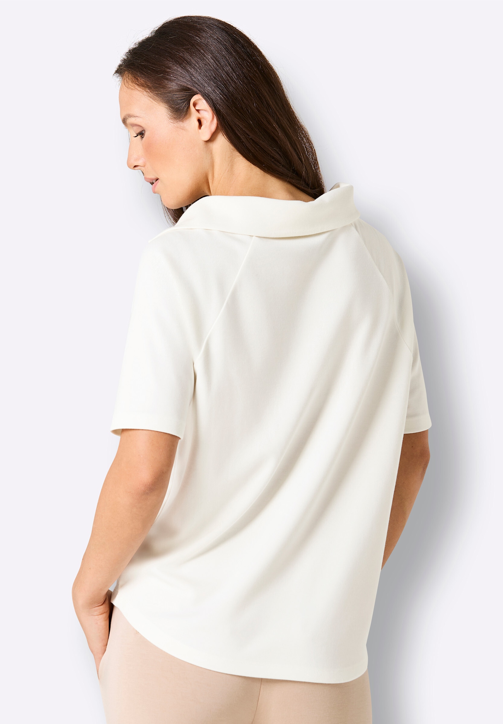 creation L T-Shirt »Modal-Shirt Kurzarmshirt«