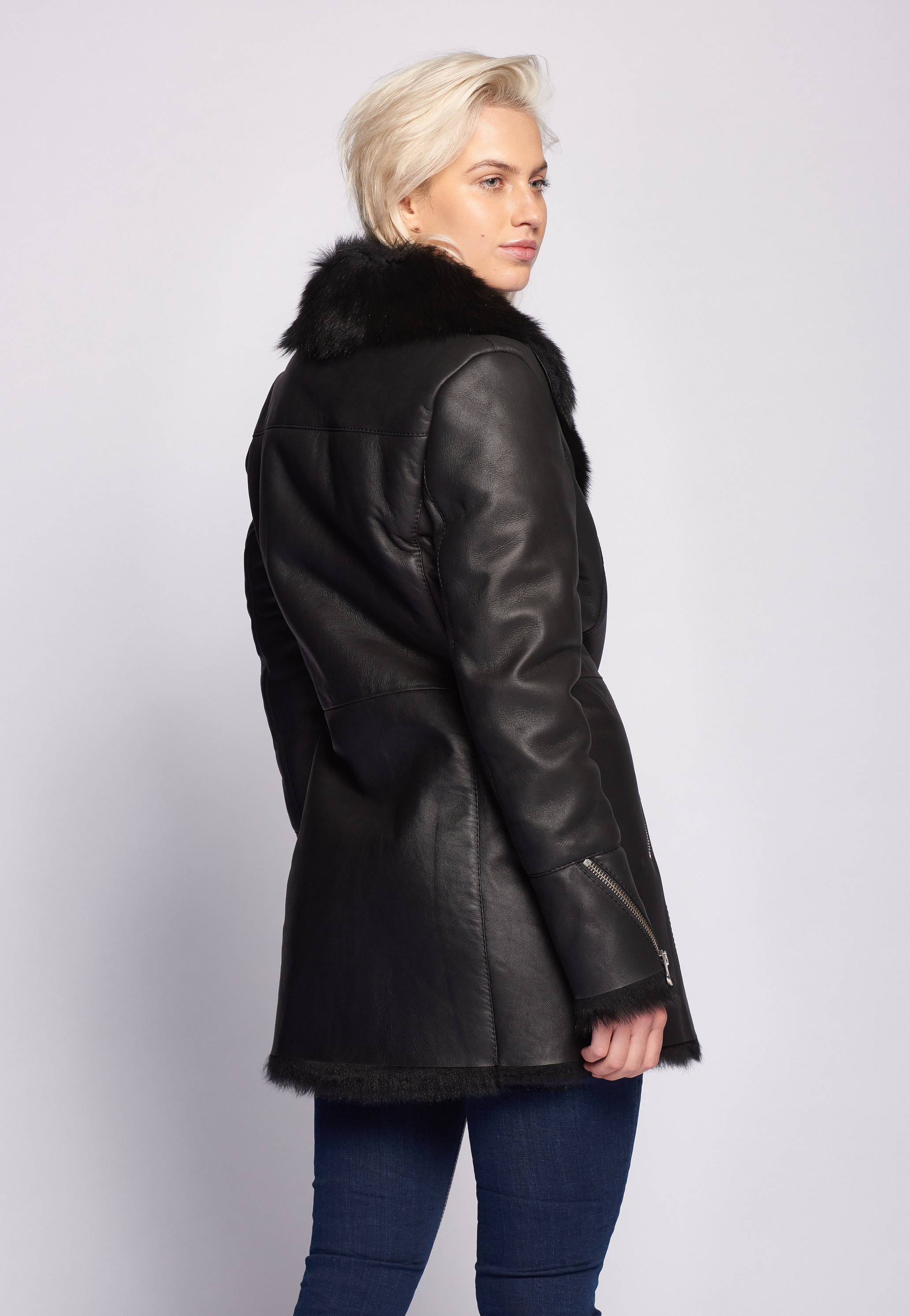 Maze Kurzjacke »Ledermantel Lydia«
