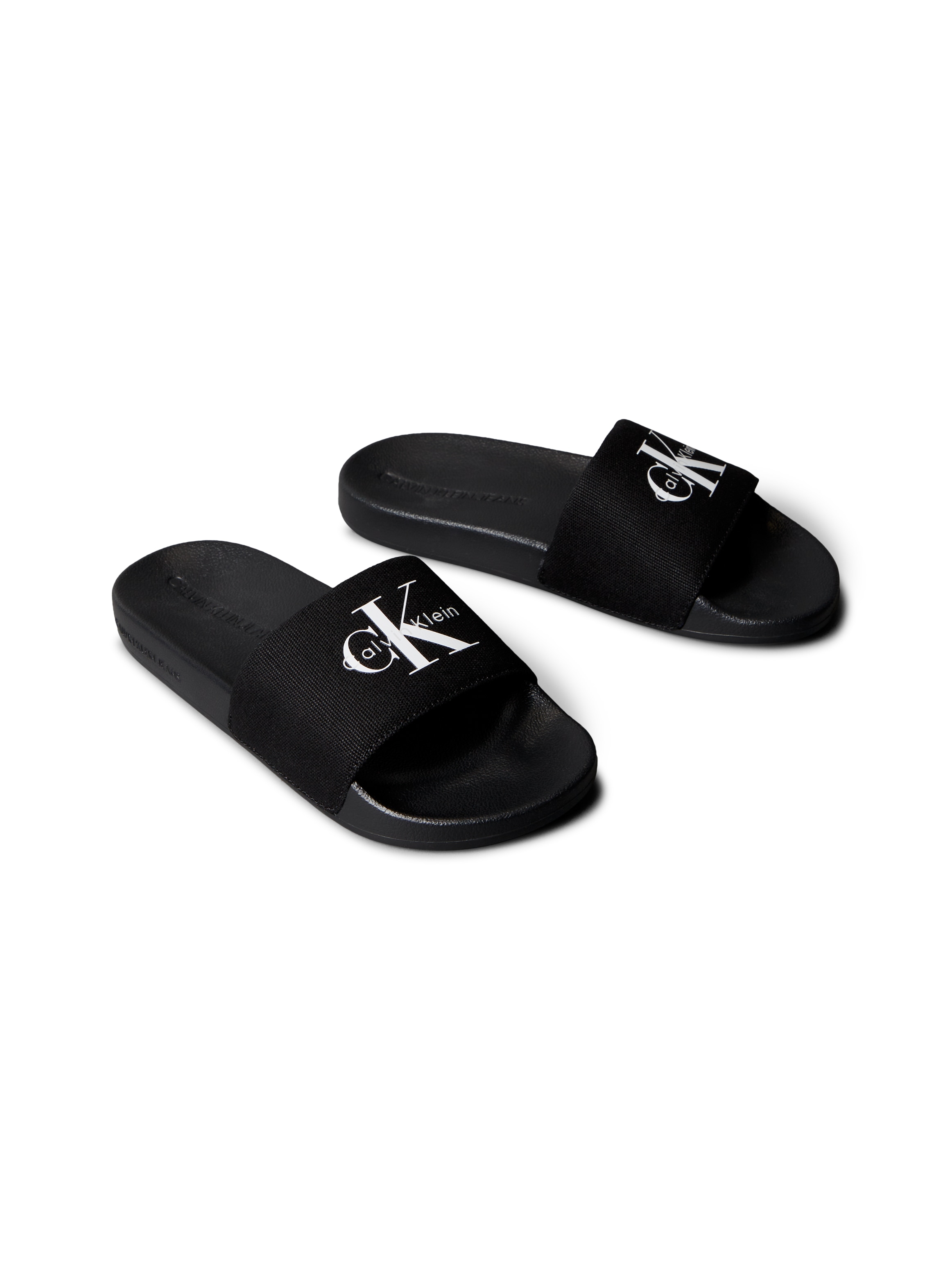 Calvin Klein Jeans Badepantolette »SLIDE MONOGRAM WN LOGO CK«  Strandschuh, Pool Slides, Badeschuh, Flat mit Logo