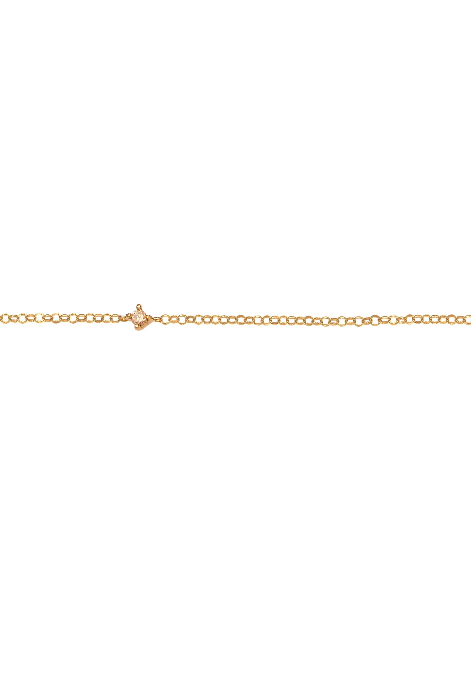 Elli Choker »Halskette Choker Zirkonia Solitär Zart 925 Silber«