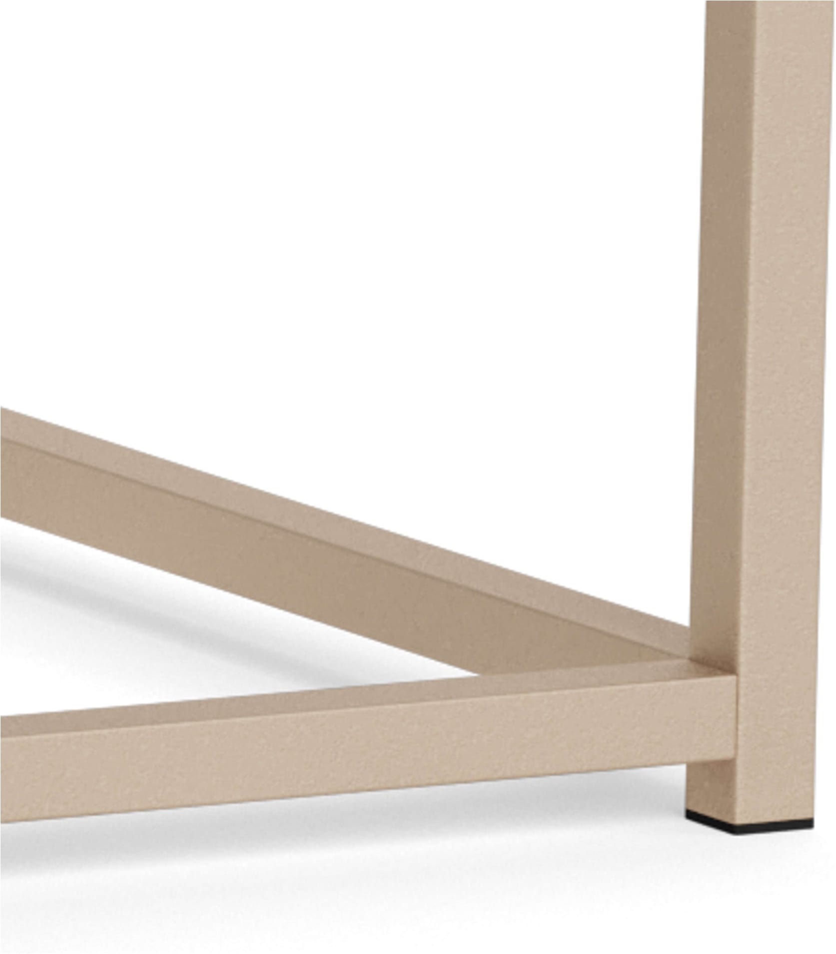ACTONA GROUP Couchtisch »Seaford Kaffeetisch, Wohnzimmertisch« Rechteckiger Couchtisch, grau, mit Stahlgestell, 100x50x40 cm.
