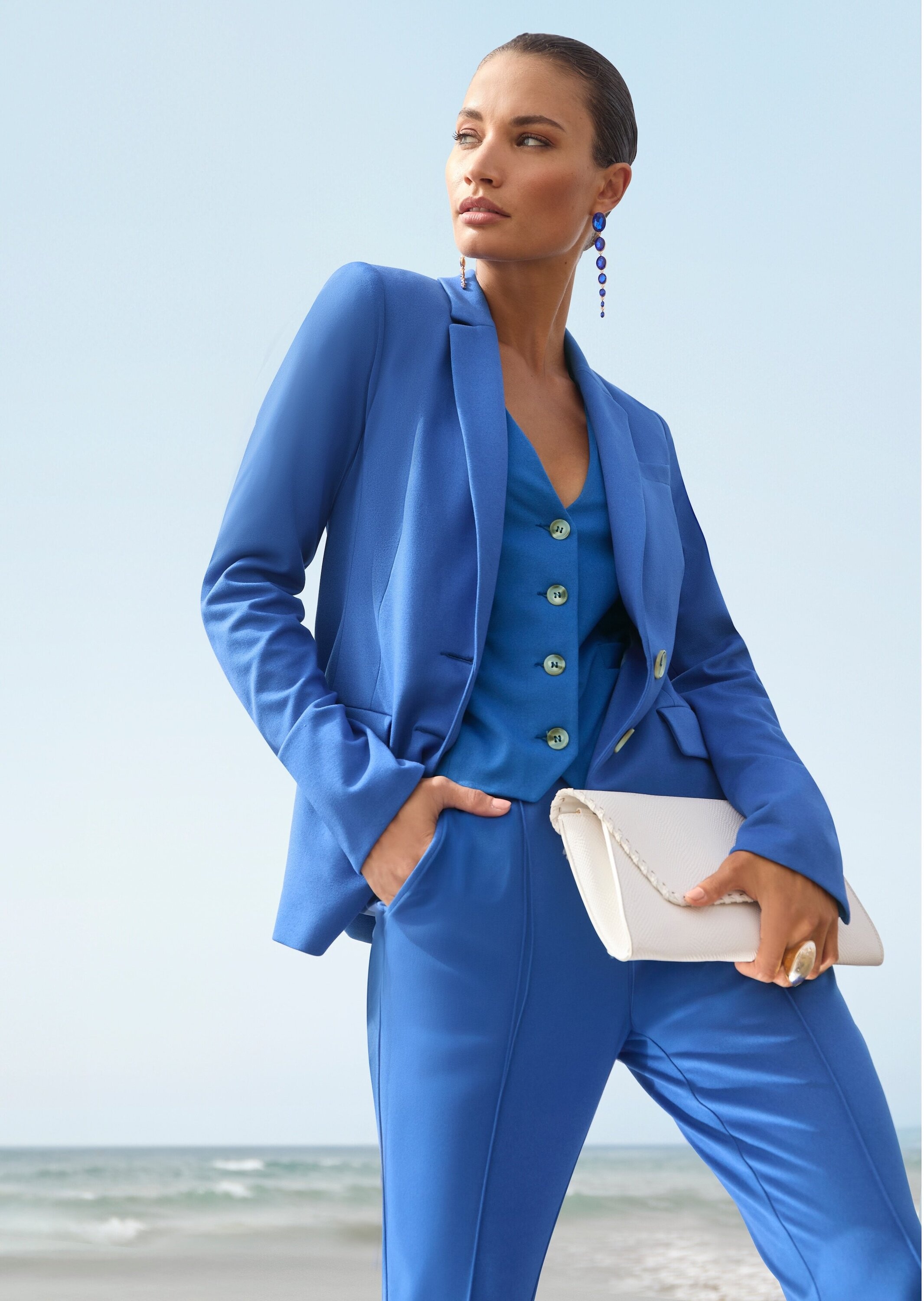 MADELEINE Jackenblazer »Blazer Langer Jersey-Blazer«