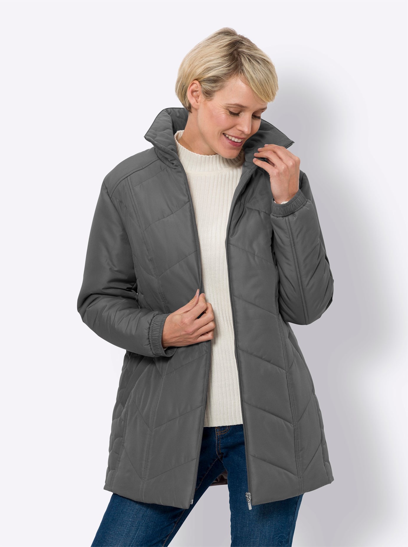 Classic Basics Steppjacke, ohne Kapuze