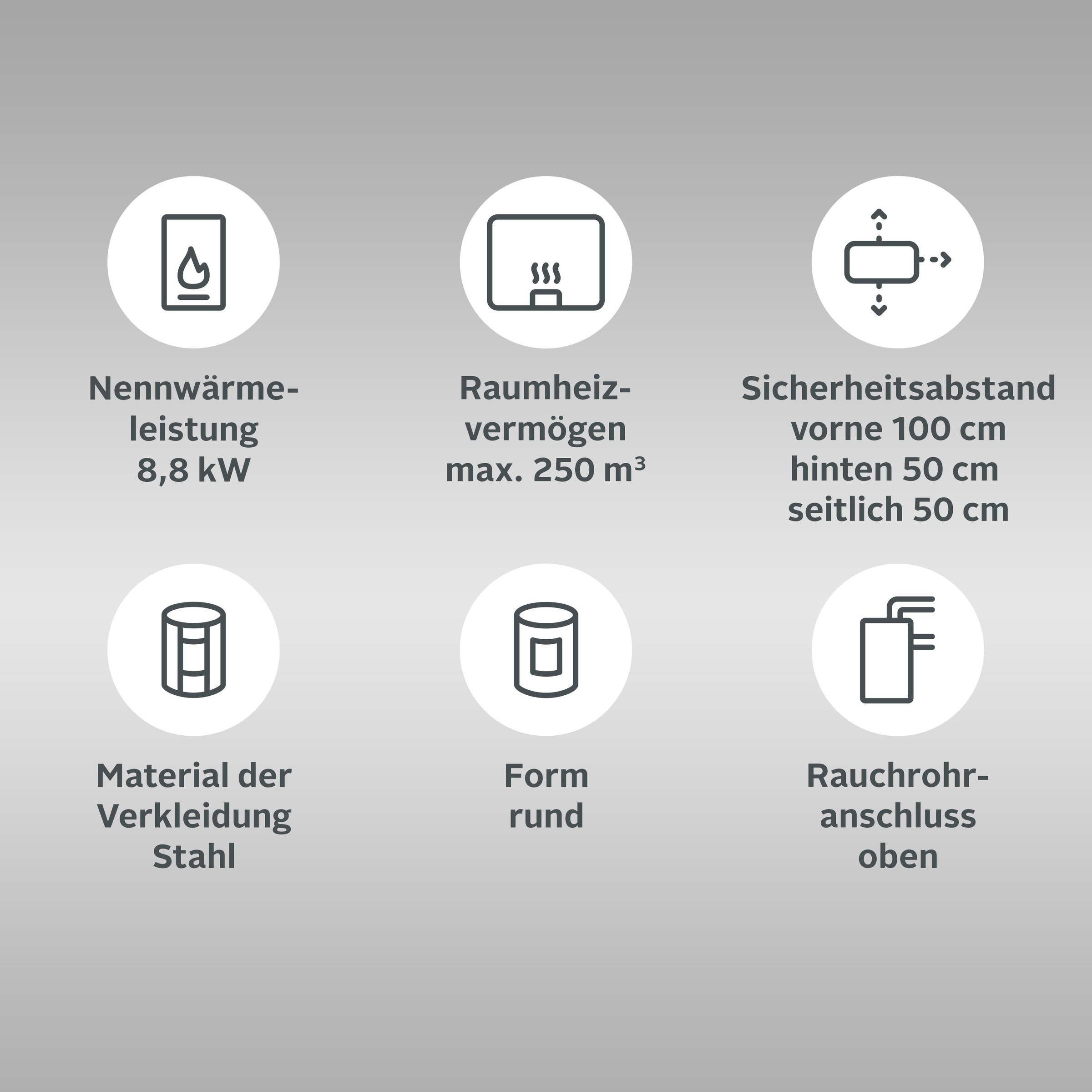 Heathus Kaminofen »»R 7.0« mit Holzfachtüre«, Panoramascheibe für Atemberaubendes Flammenspiel