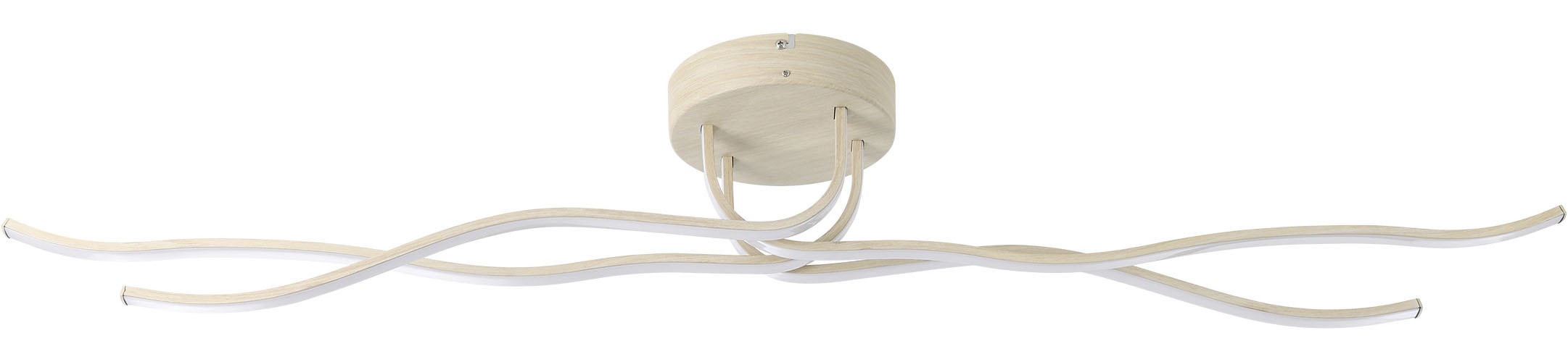 EGLO Deckenleuchte »RONCADE 2 Wand- / Deckenlampe - Stahl, Alu - LED - 37W - IP20« LED-Modul 1 Stk. Warmweiß Wohzimmerlampe, Esszimmerlampe, Flur, Schlafzimmer, L110xB16xH18,5 cm