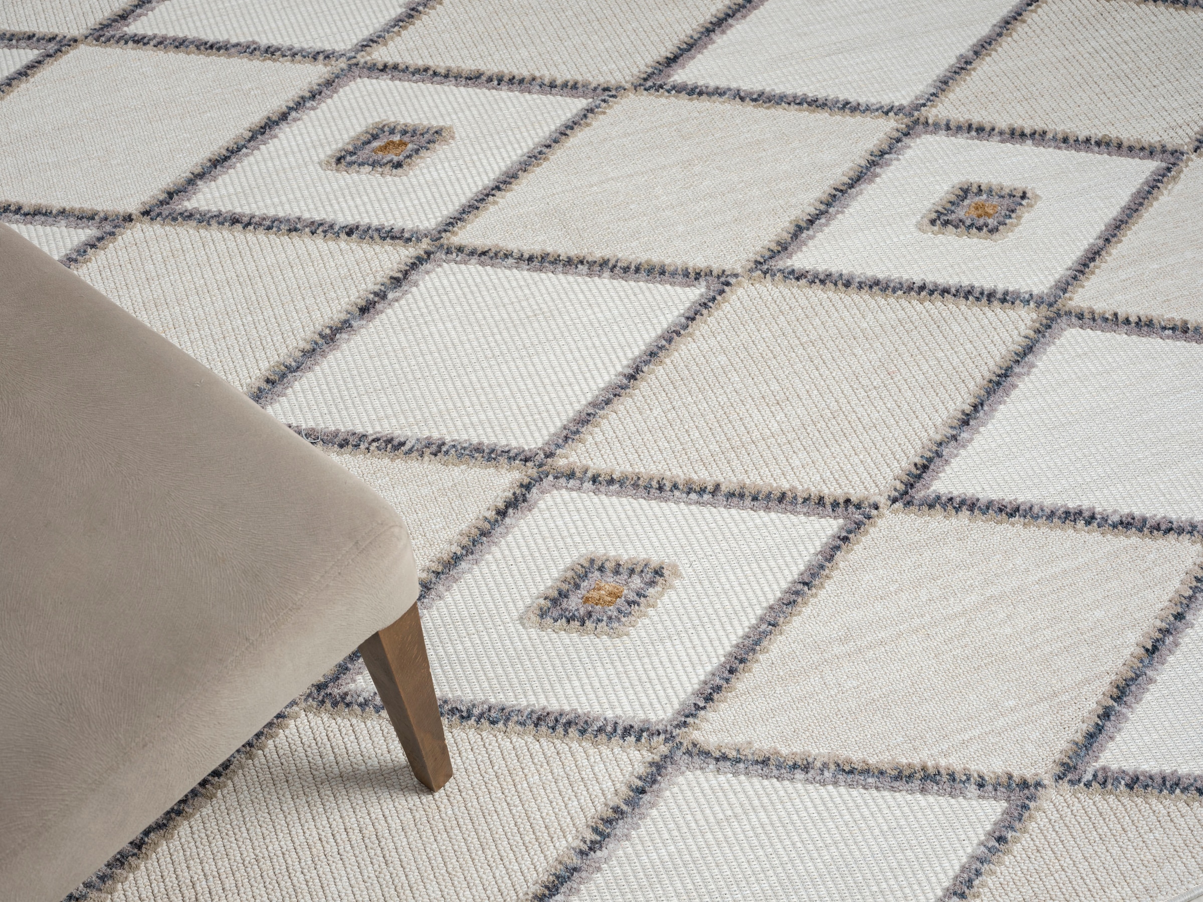 Myflair Möbel & Accessoires Teppich »Luana 2, LAGERRÄUMUNG!«, rechteckig, 10 mm Höhe, Kurzflor, Sisal Optik, mit Fransen, besonders weich durch Microfaser