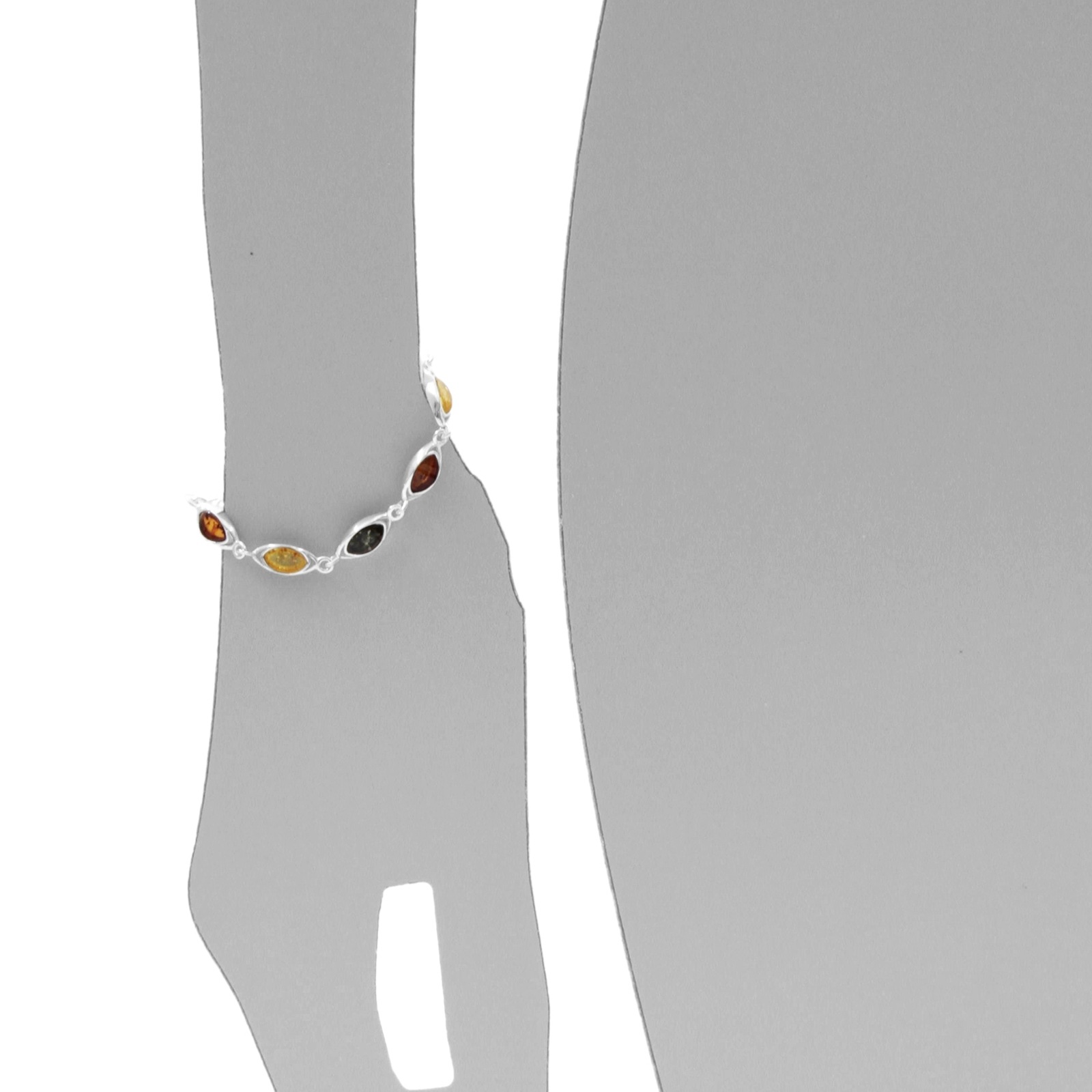 OSTSEE-SCHMUCK Armband »- Telia - Silber 925/000 - Bernstein«