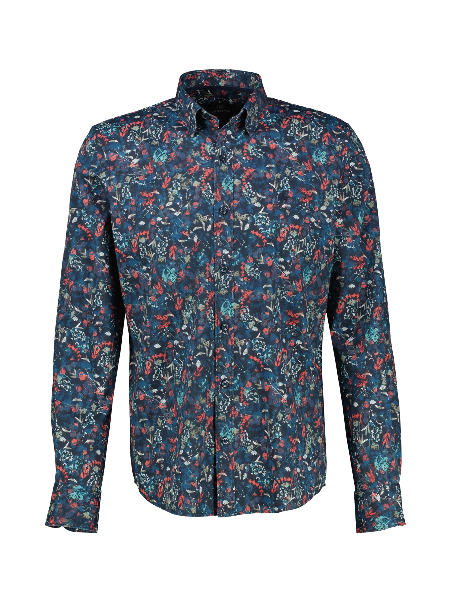 LERROS Langarmhemd »Langarmhemd mit Button-down-Kragen«