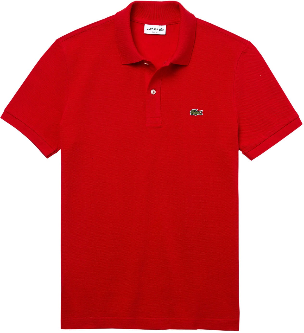 Lacoste Poloshirt, (1 tlg.), mit Rippbündchen an Kragen und Ärmeln