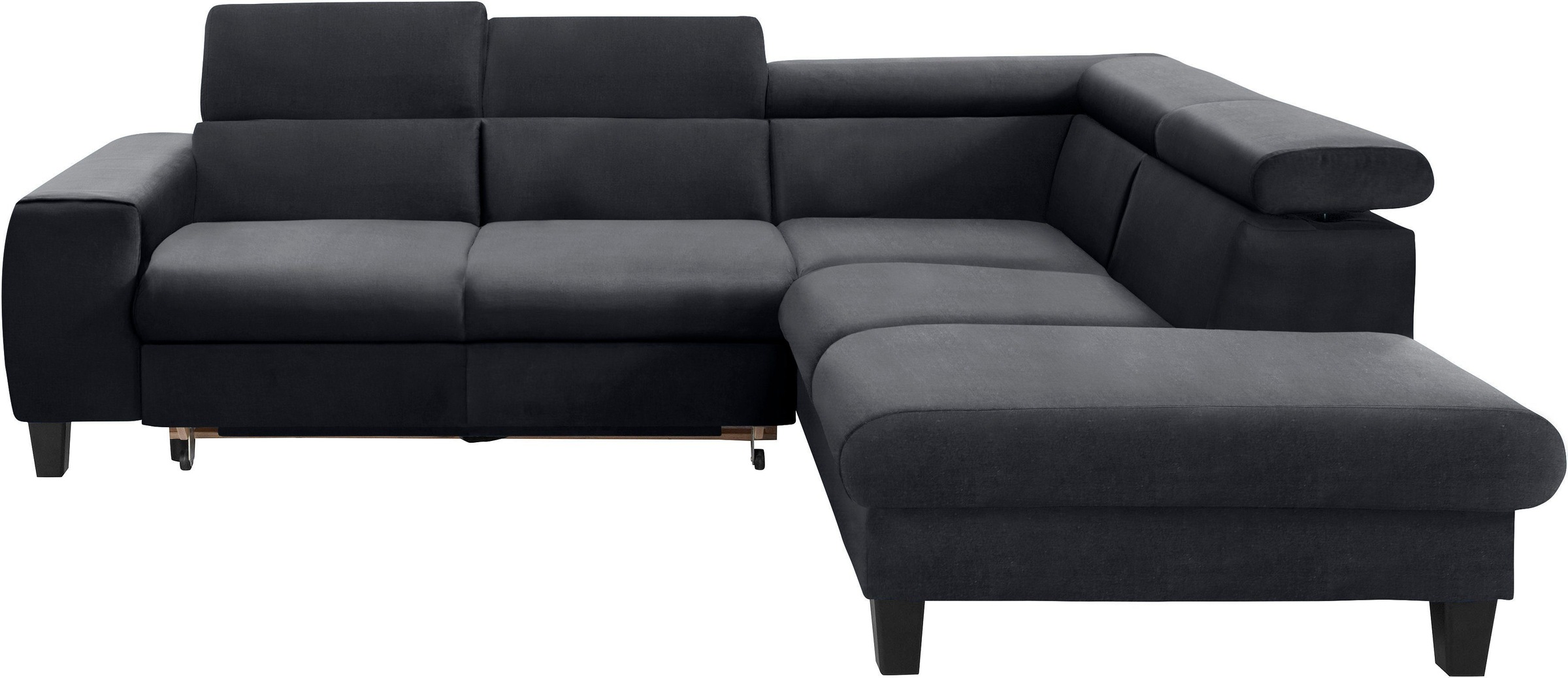 COTTA Polstergarnitur »Morven L-Form«, (Set), Set bestehend aus: Ecksofa mit Kopfteilverstellung & Hocker