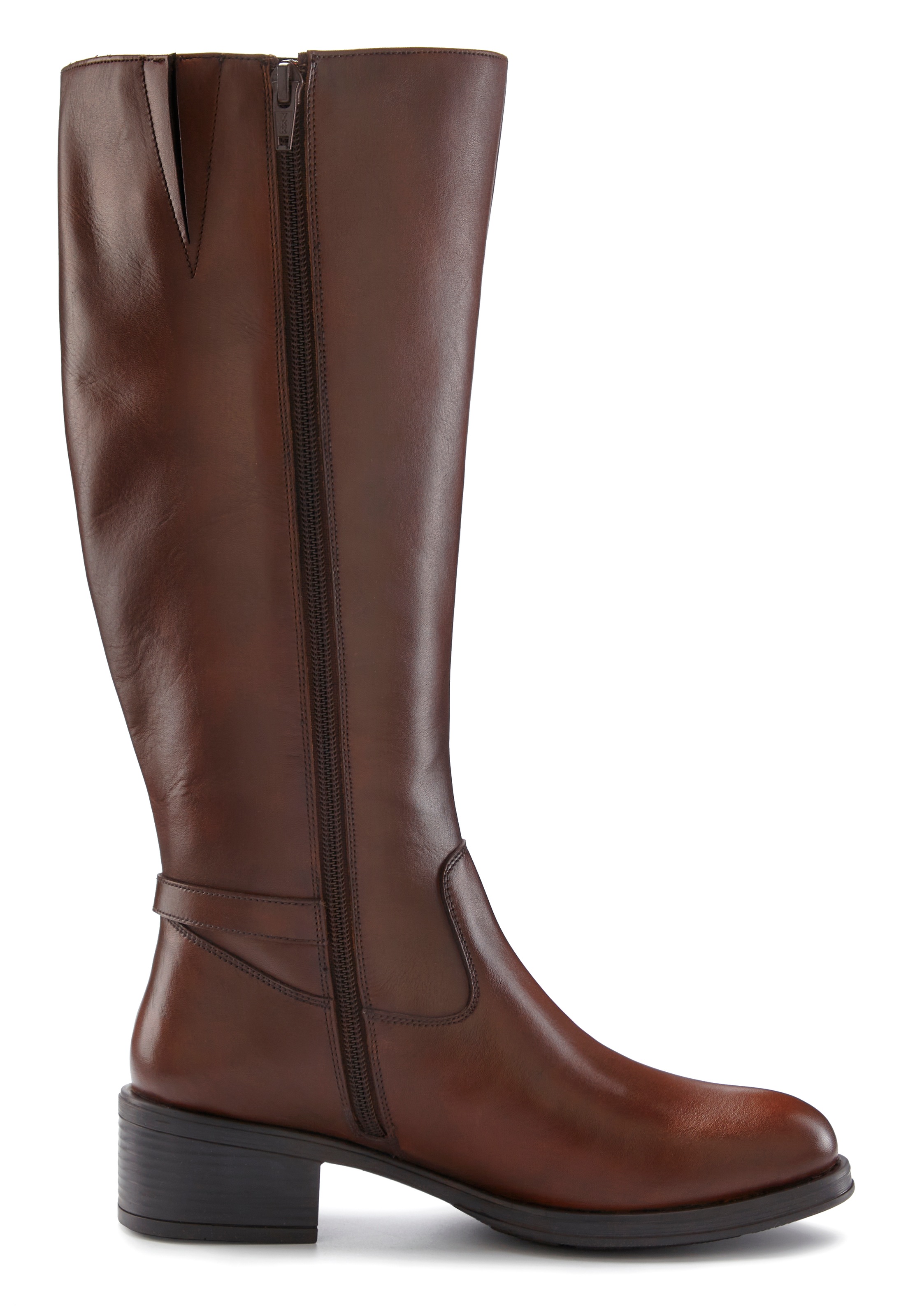 LASCANA Stiefel »Stiefelette«, aus Leder mit Langschaft